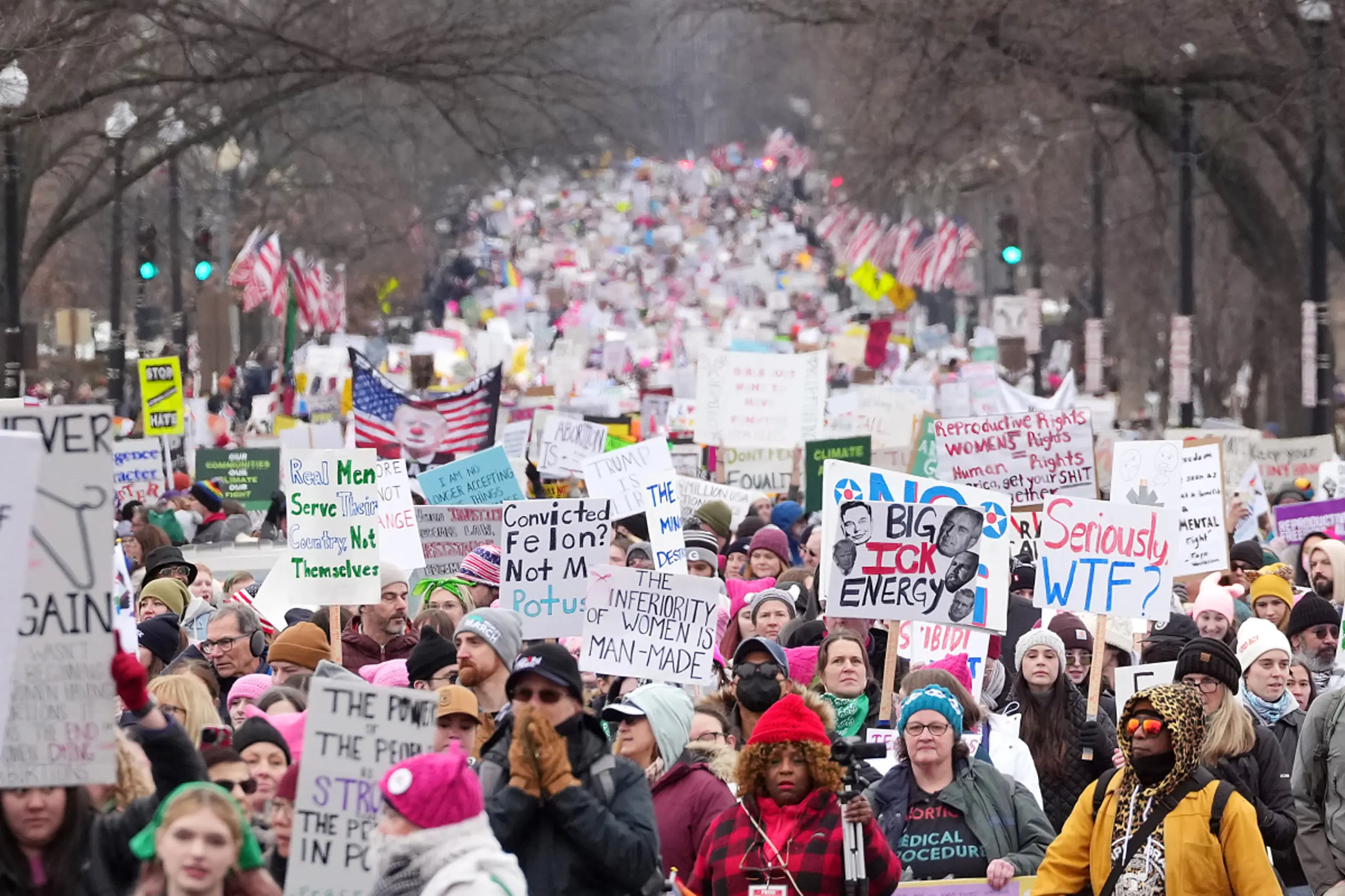 Großer Protestmarsch gegen Donald Trump in Washington