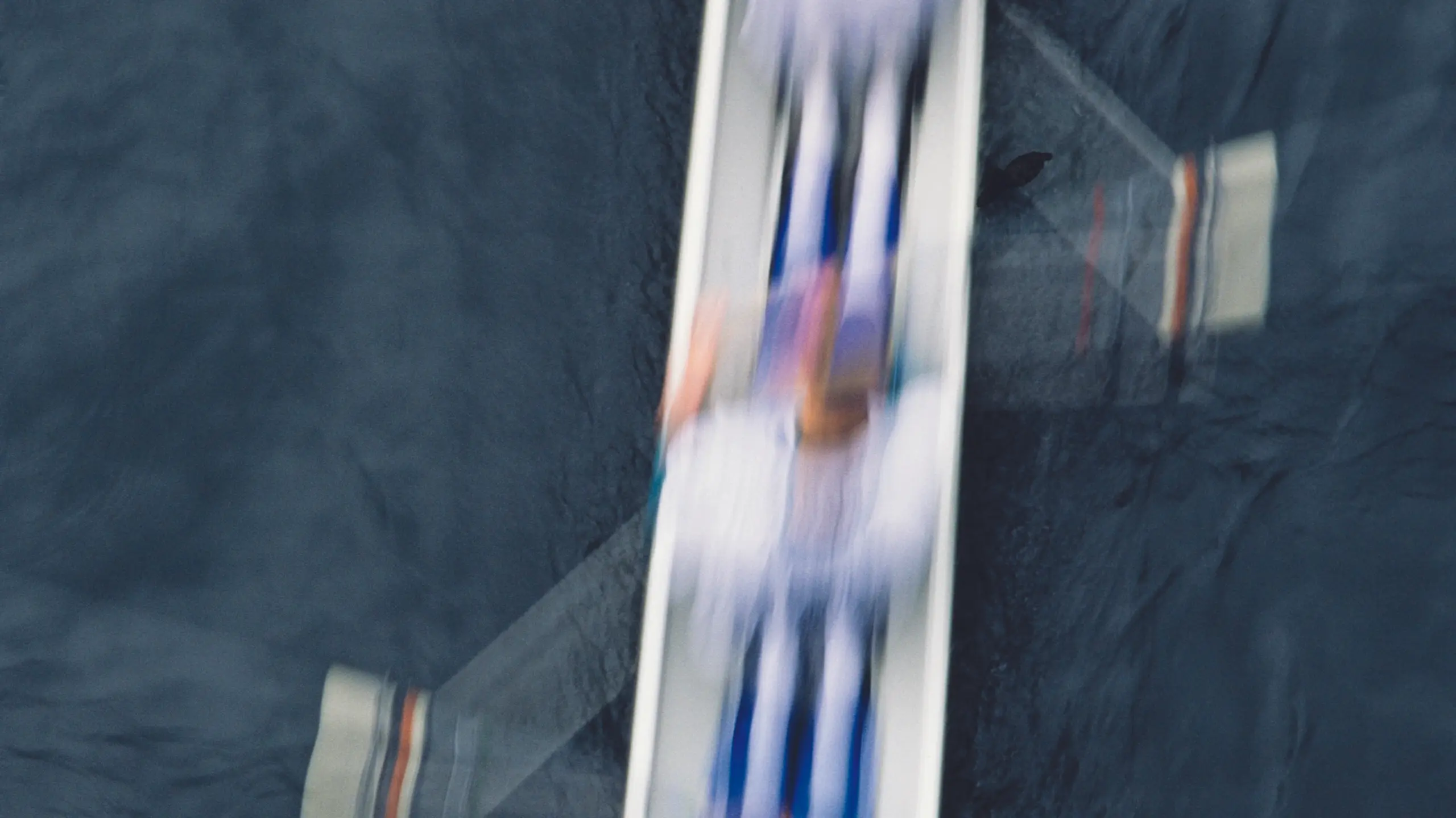 Ruderboot in verschwommener Ansicht