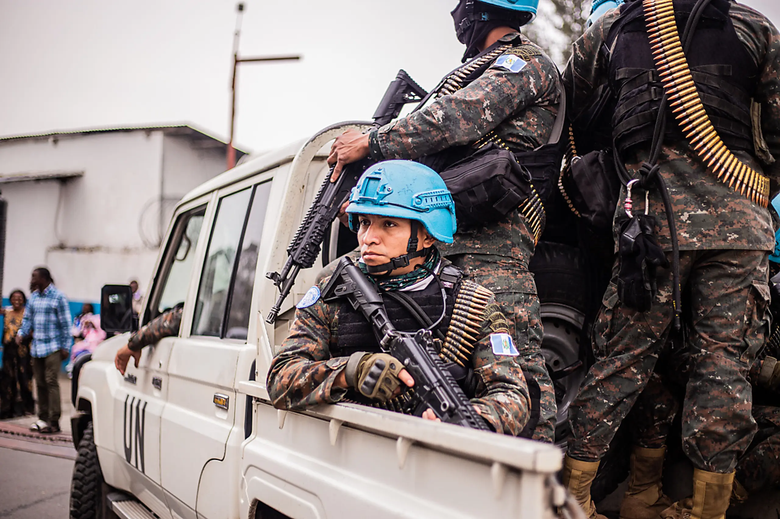 Blauhelme sichern Evakuierungen in Goma