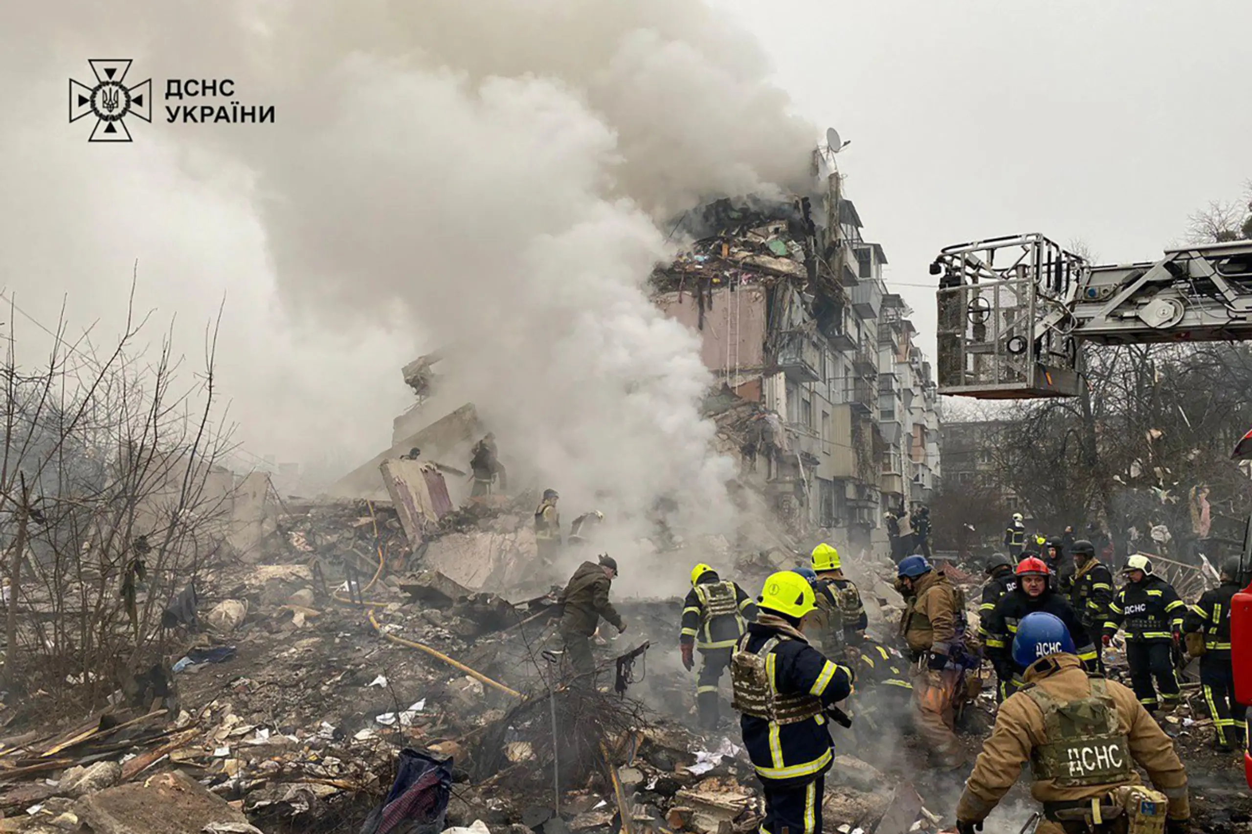 Rakete schlug in einem Wohnhaus in der Stadt Poltawa ein