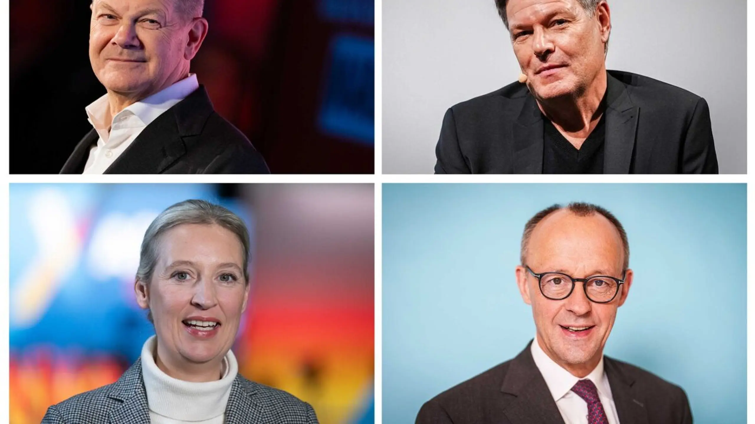 Scholz, Habeck, Weidel und Merz treten zum "Quadrell" an