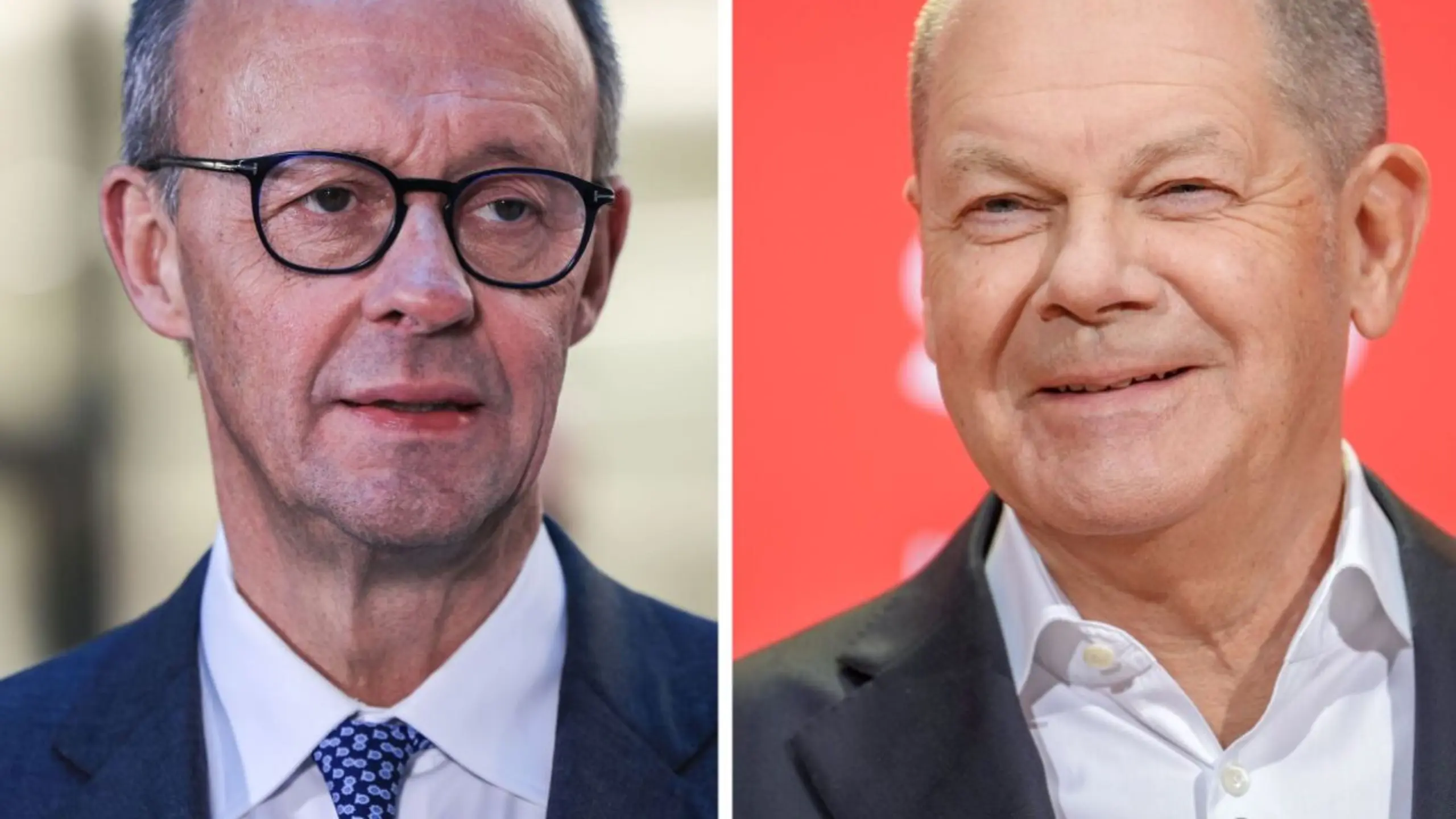 Friedrich Merz (CDU) und Olaf Scholz (SPD)