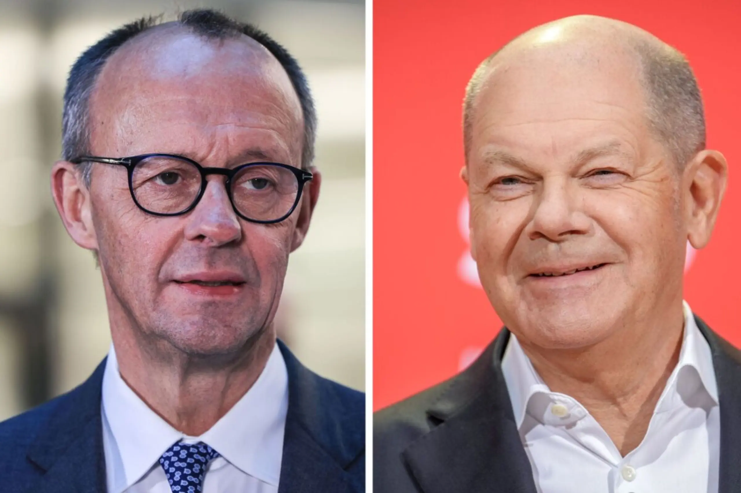 Friedrich Merz (CDU) und Olaf Scholz (SPD)