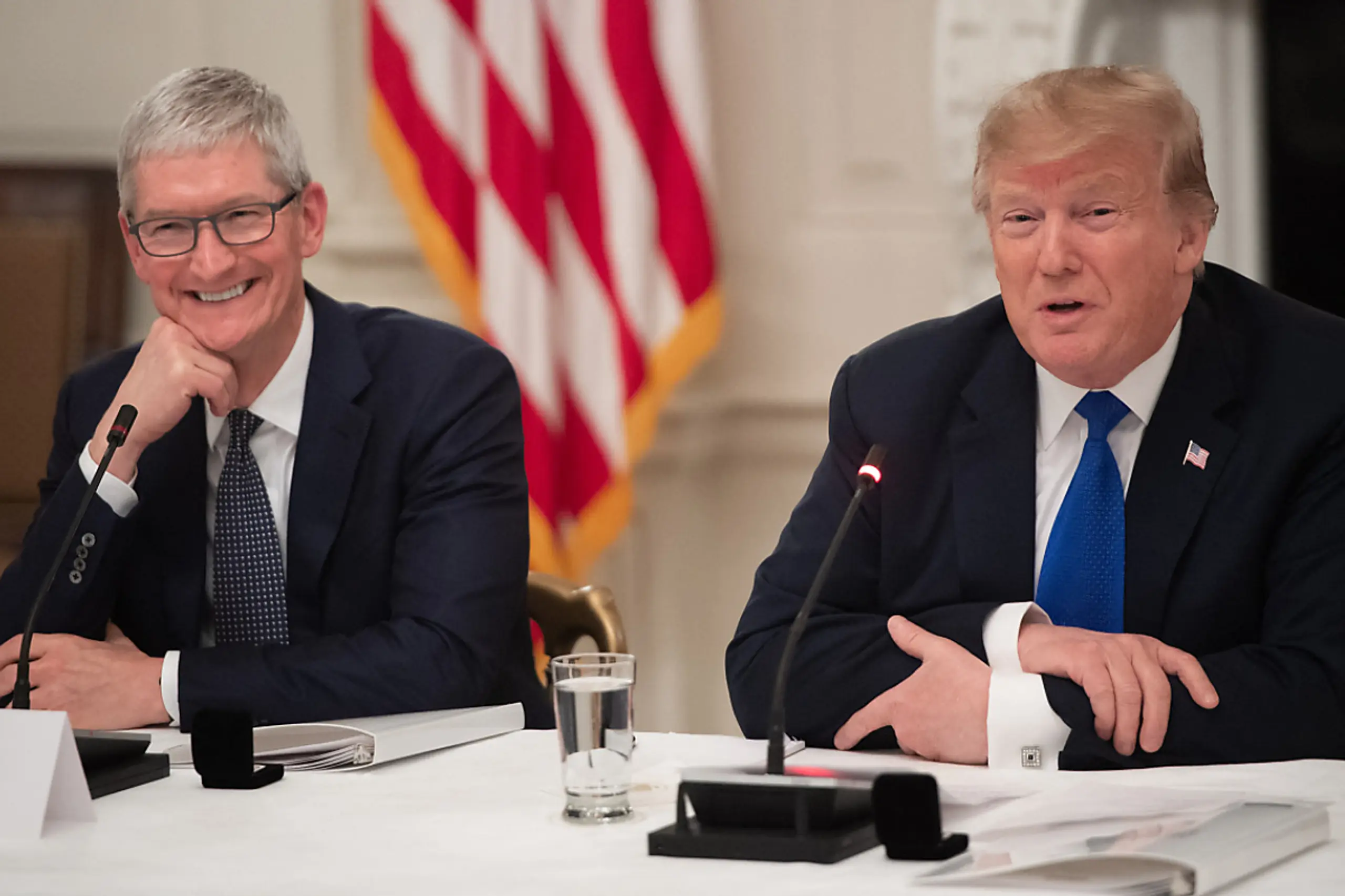 Apple-Chef Tim Cook traf US-Präsident Donald Trump