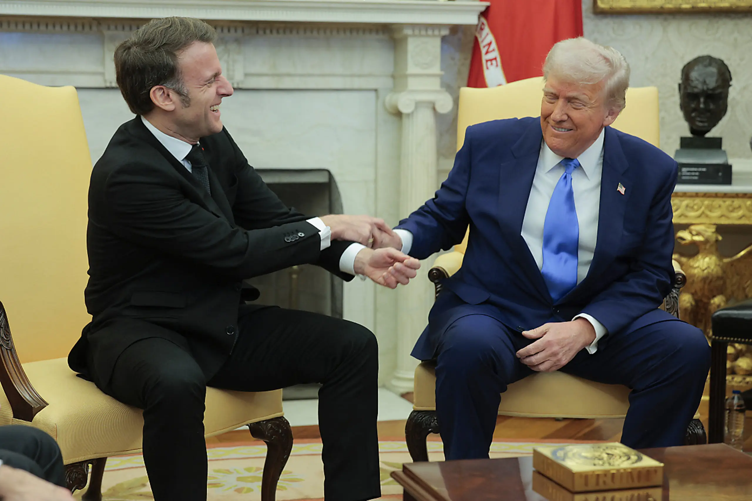 Frankreichs Präsident Macron zu Besuch bei US-Präsident Trump