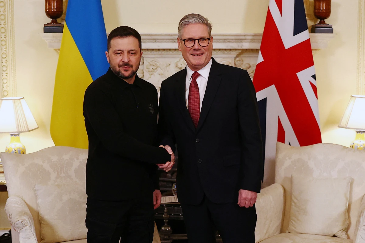 Selenskyj traf Starmer Samstagabend in London