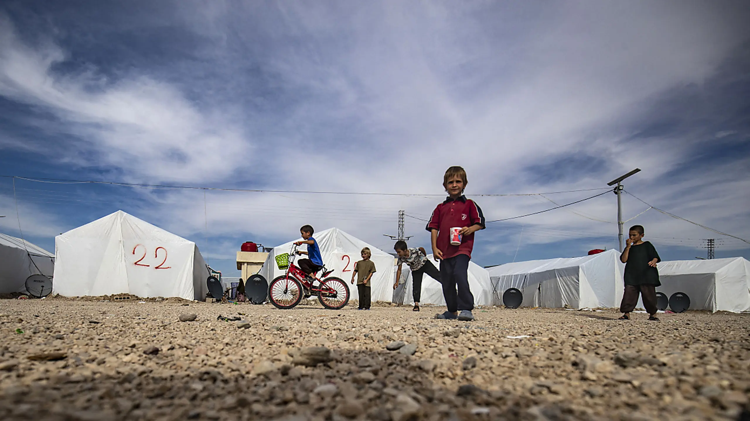 Der Bub hatte seit 2017 in dem Zeltlager Camp Roj in Nordsyrien gelebt