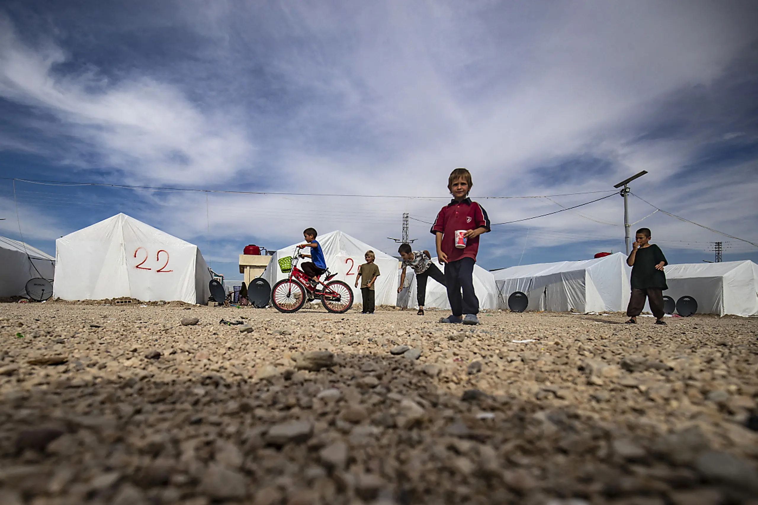 Der Bub hatte seit 2017 in dem Zeltlager Camp Roj in Nordsyrien gelebt