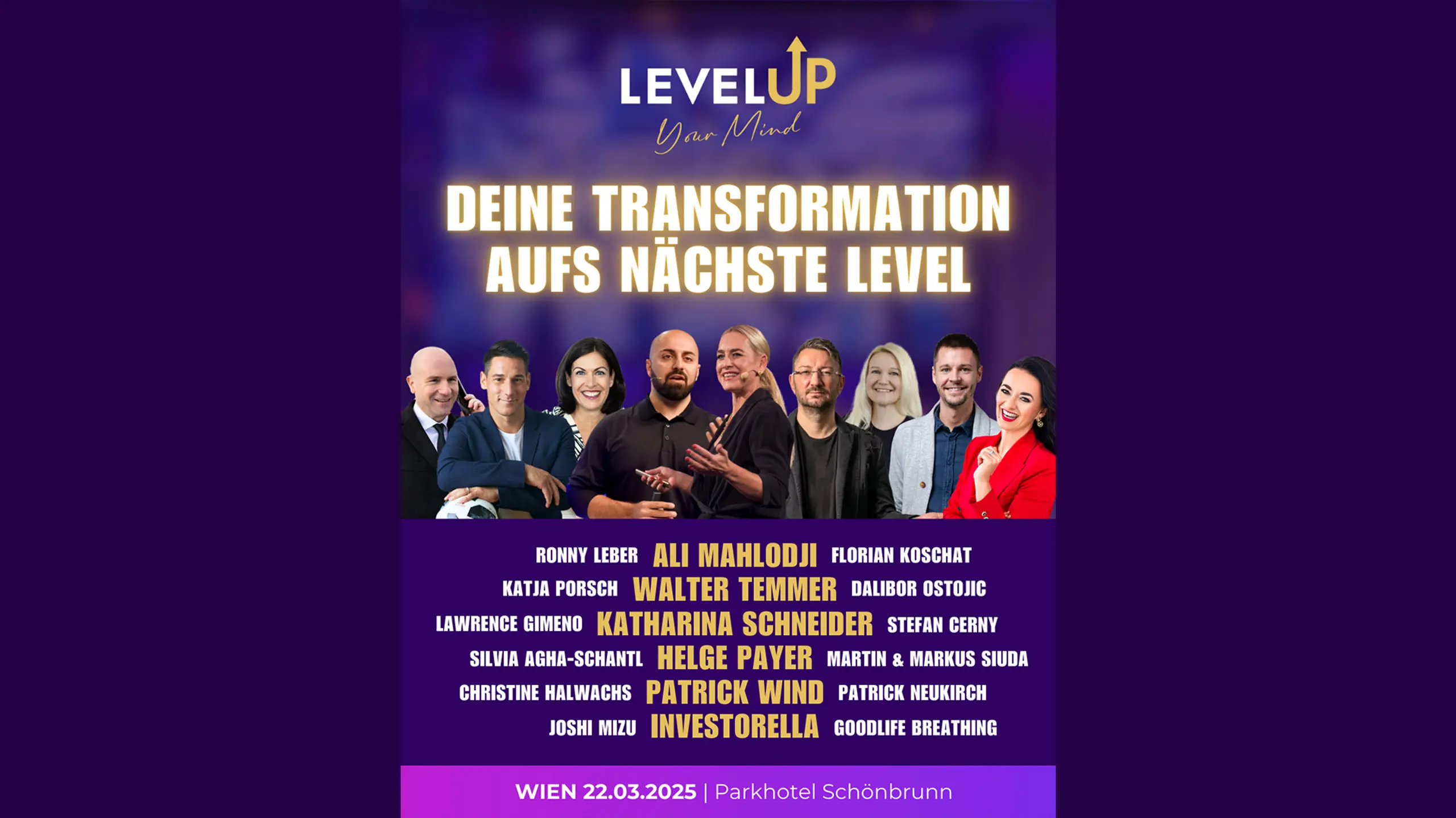 Gewinne Tickets für das Event “Level up your mind“