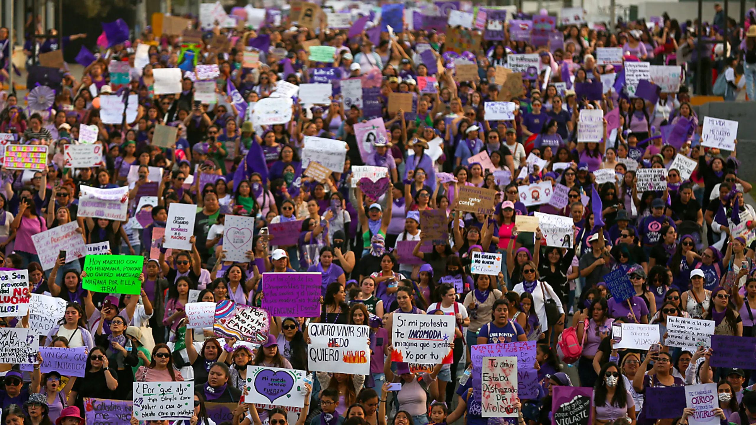 Demonstration in Mexiko