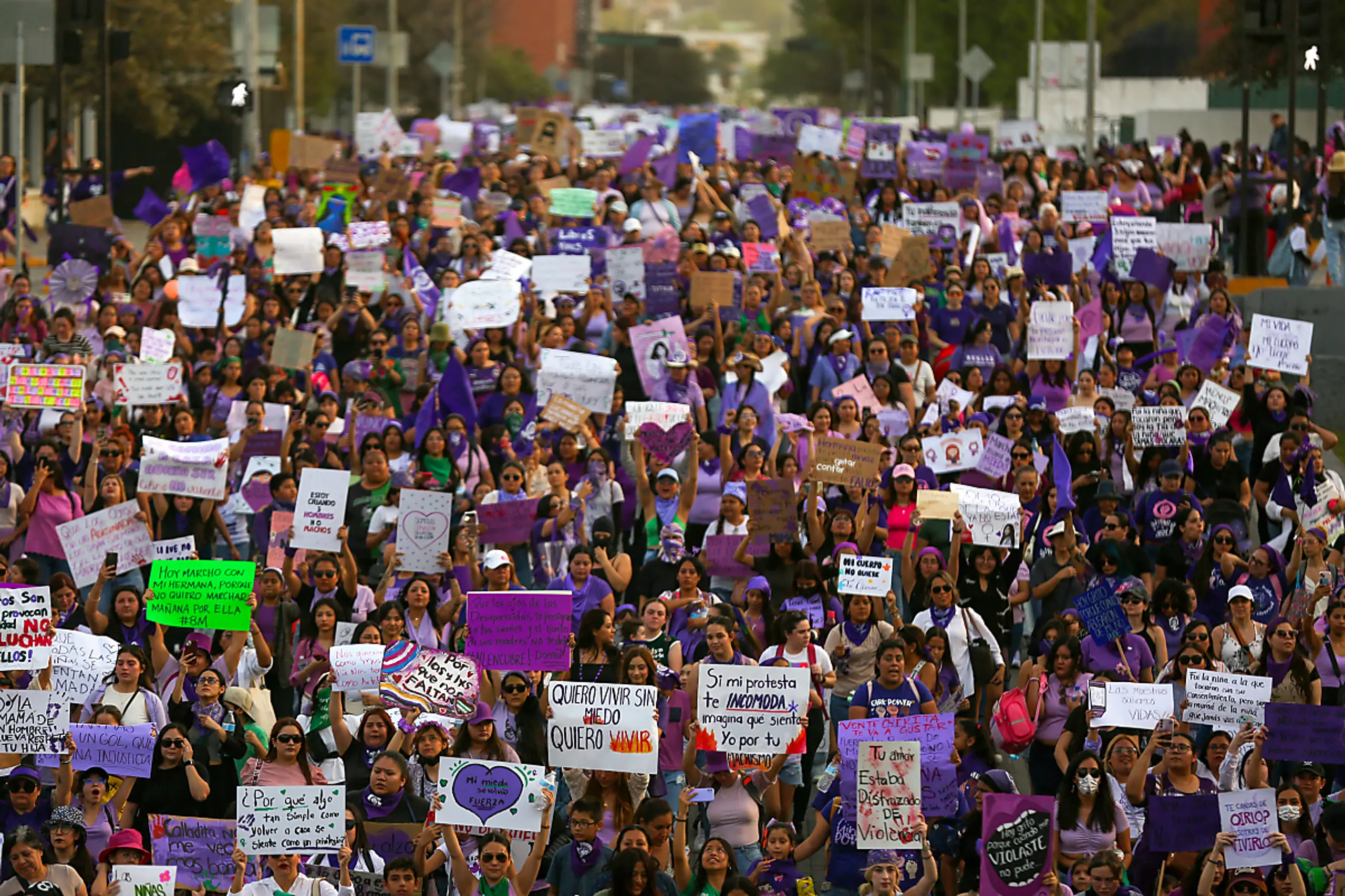 Demonstration in Mexiko