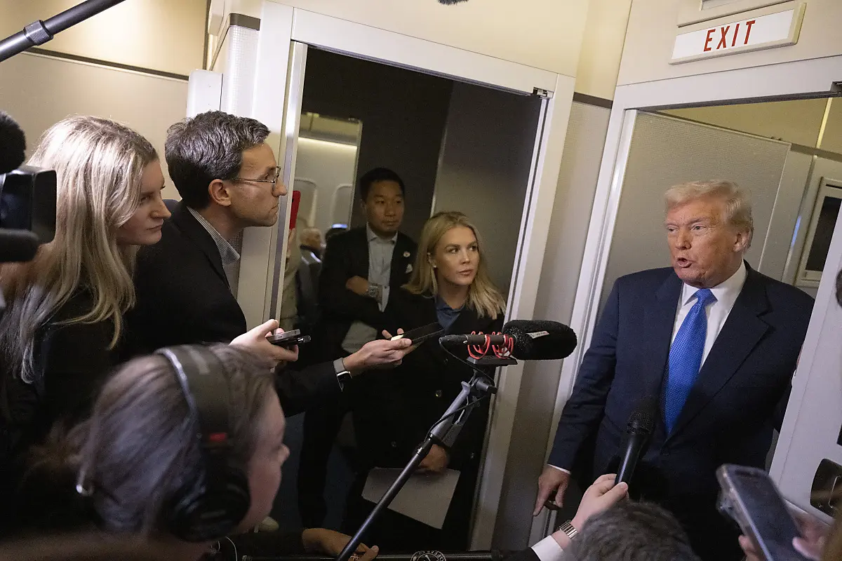 Trump äußerte sich an Bord der Air Force One