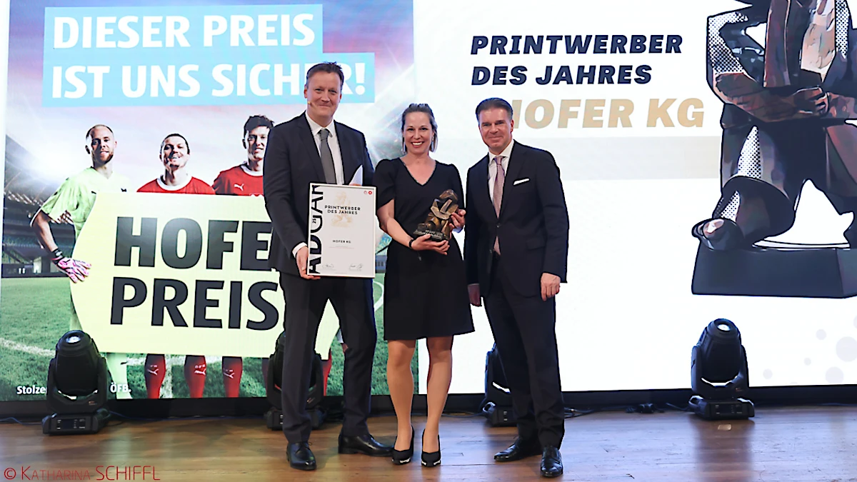 ADGAR-Gala 2025: Hofer als Printwerber des Jahres 2024 ausgezeichnet