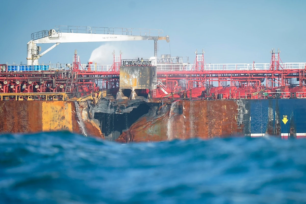 Der beschädigte Tanker MV Stena Immaculate: viele Fragen offen
