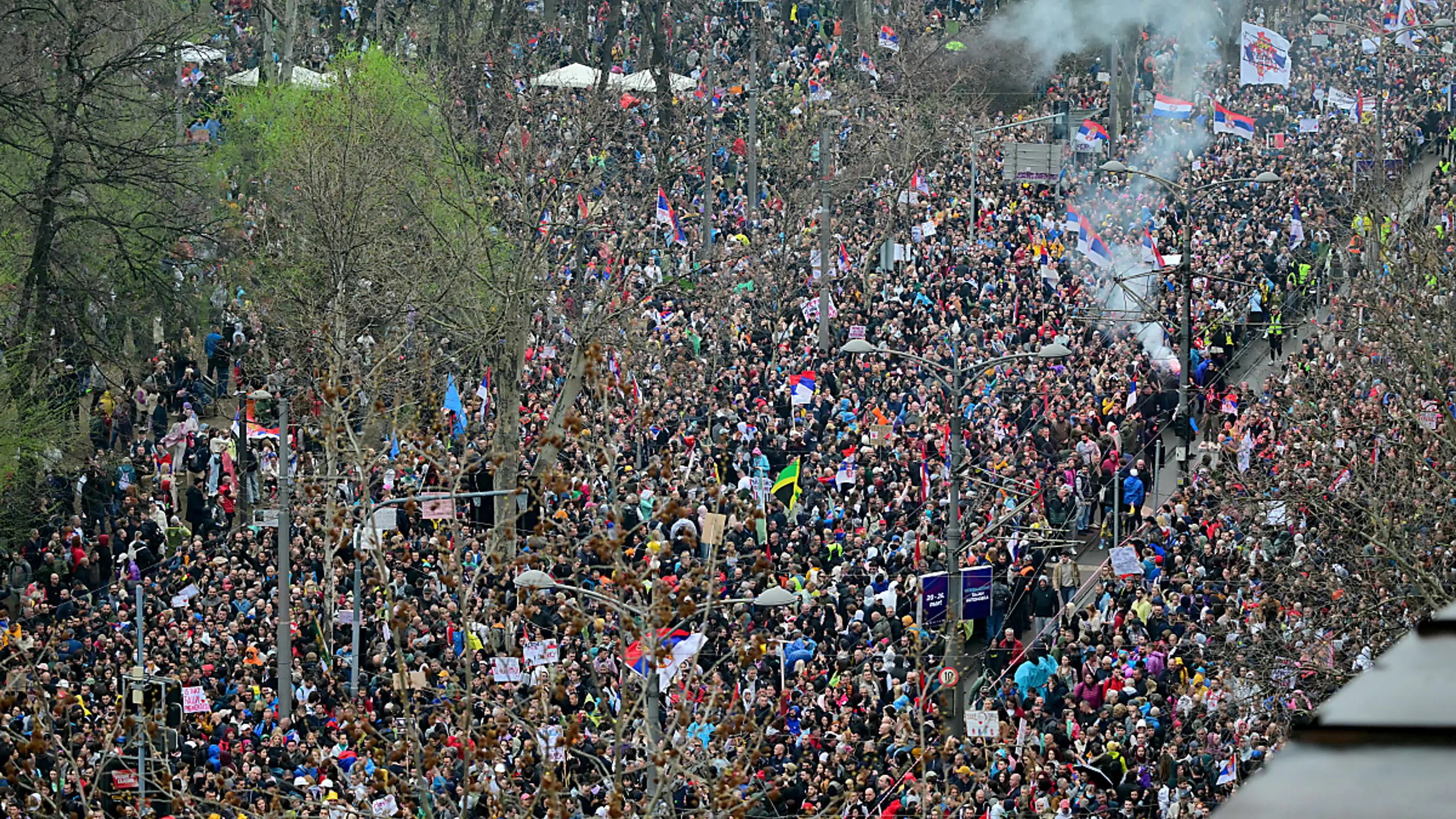 Riesiger Anti-Korruptions-Protest in Belgrad