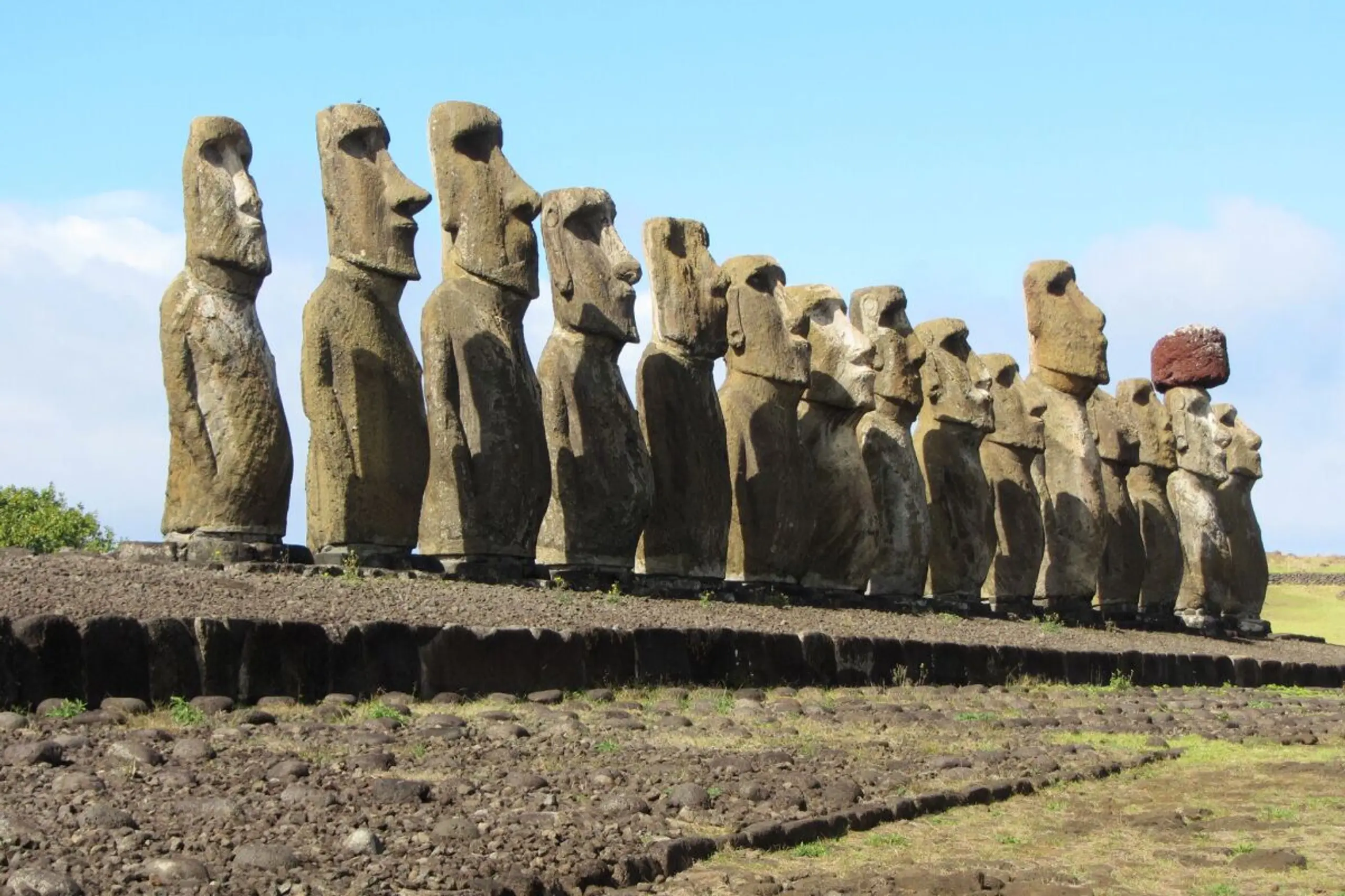 Die Moai der Osterinsel haben mit Ostern freilich nichts zu tun