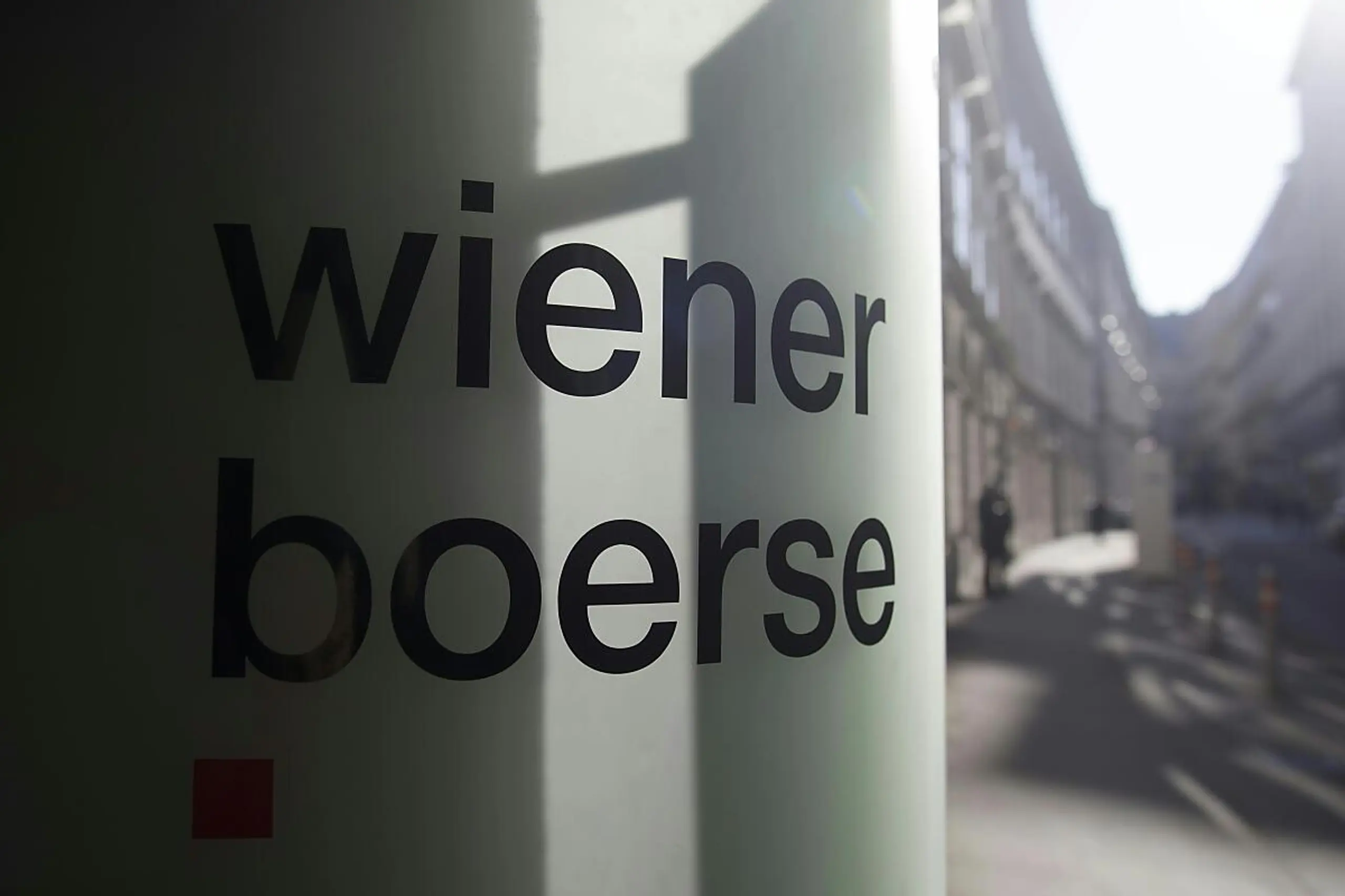 Eine Außenansicht der Wiener Börse heuer im Februar