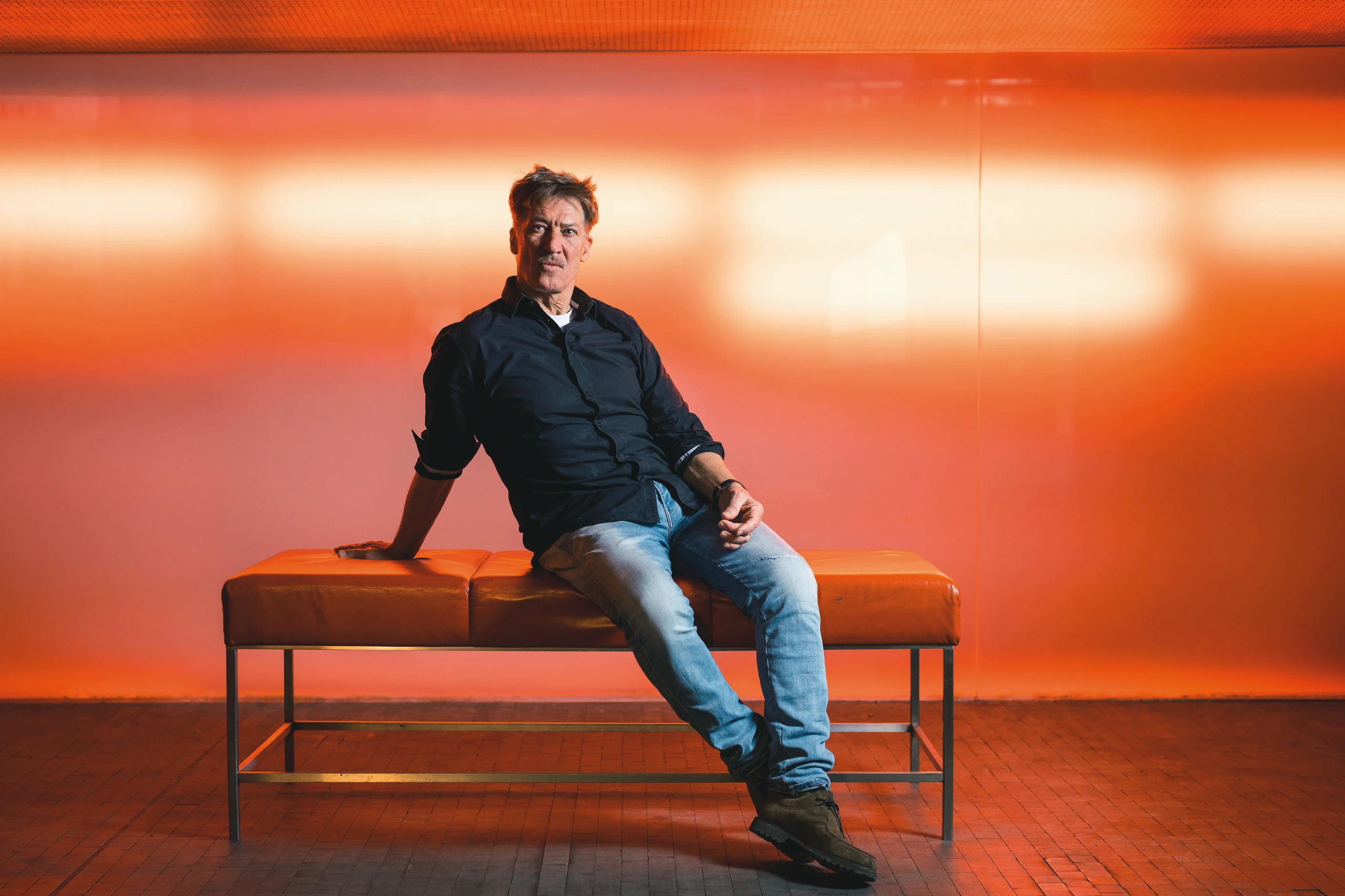 Interview mit Tobias Moretti und Andreas Schett im MQ Wien am 21. März 2025.  Foto: Matt Observe.  News und Kultur.