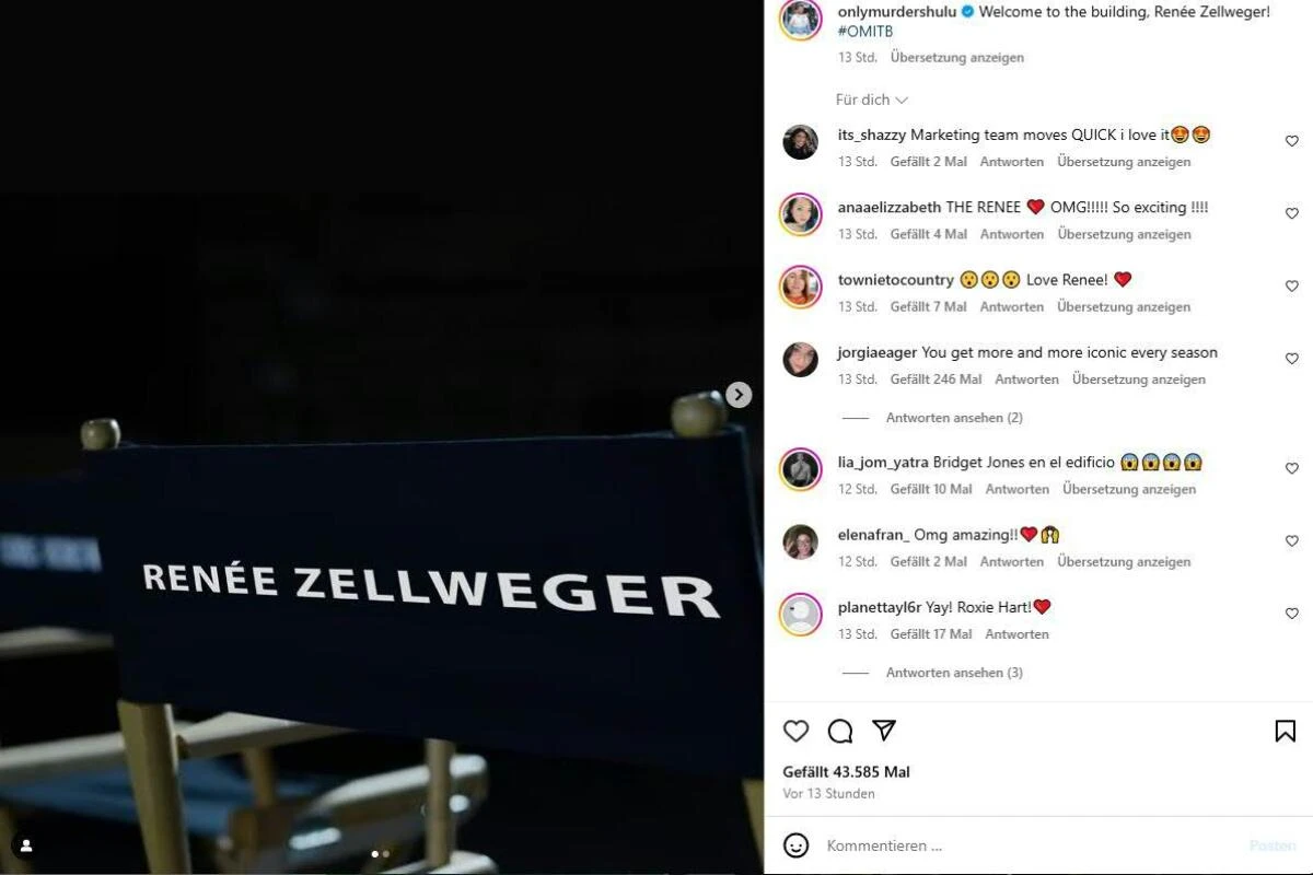 "Willkommen im Gebäude, Renée Zellweger!"