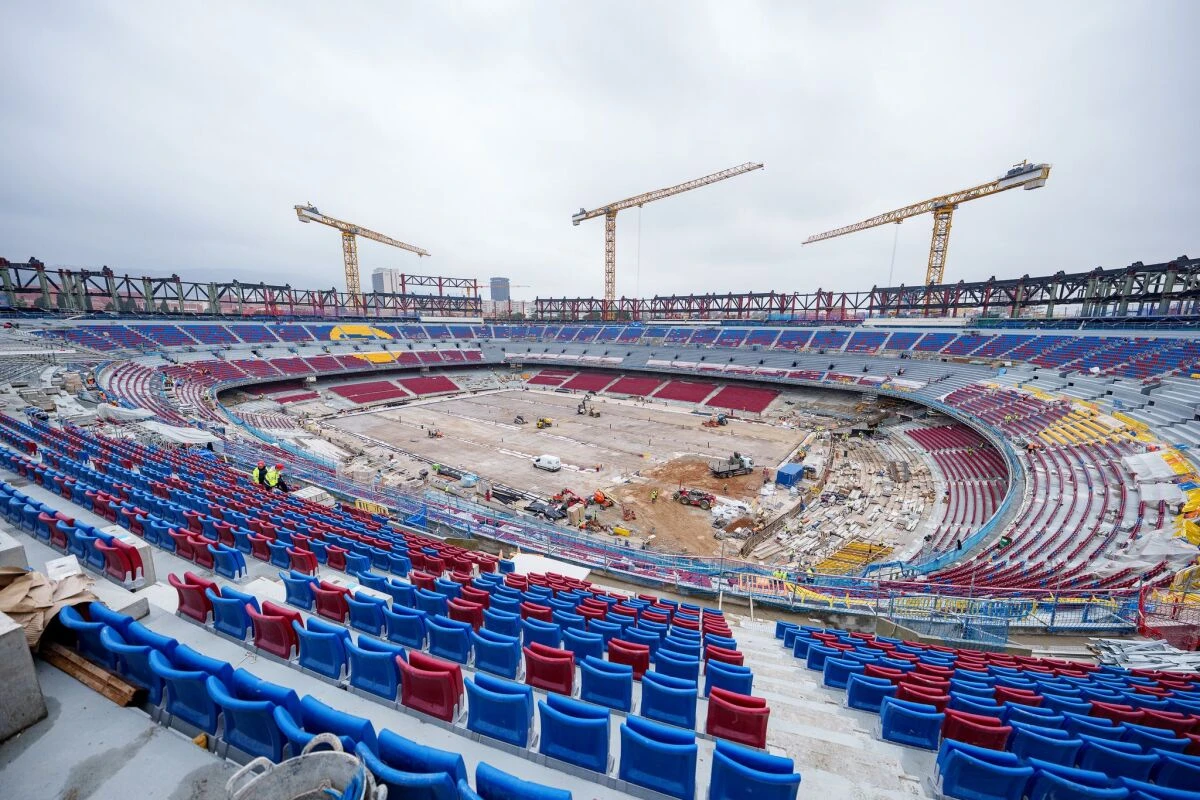 Umbau des Fussballstadions Camp Nou in Barcelona