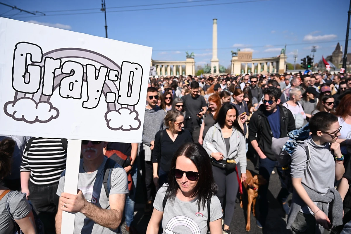 "Gray Pride Demo" in Budapest