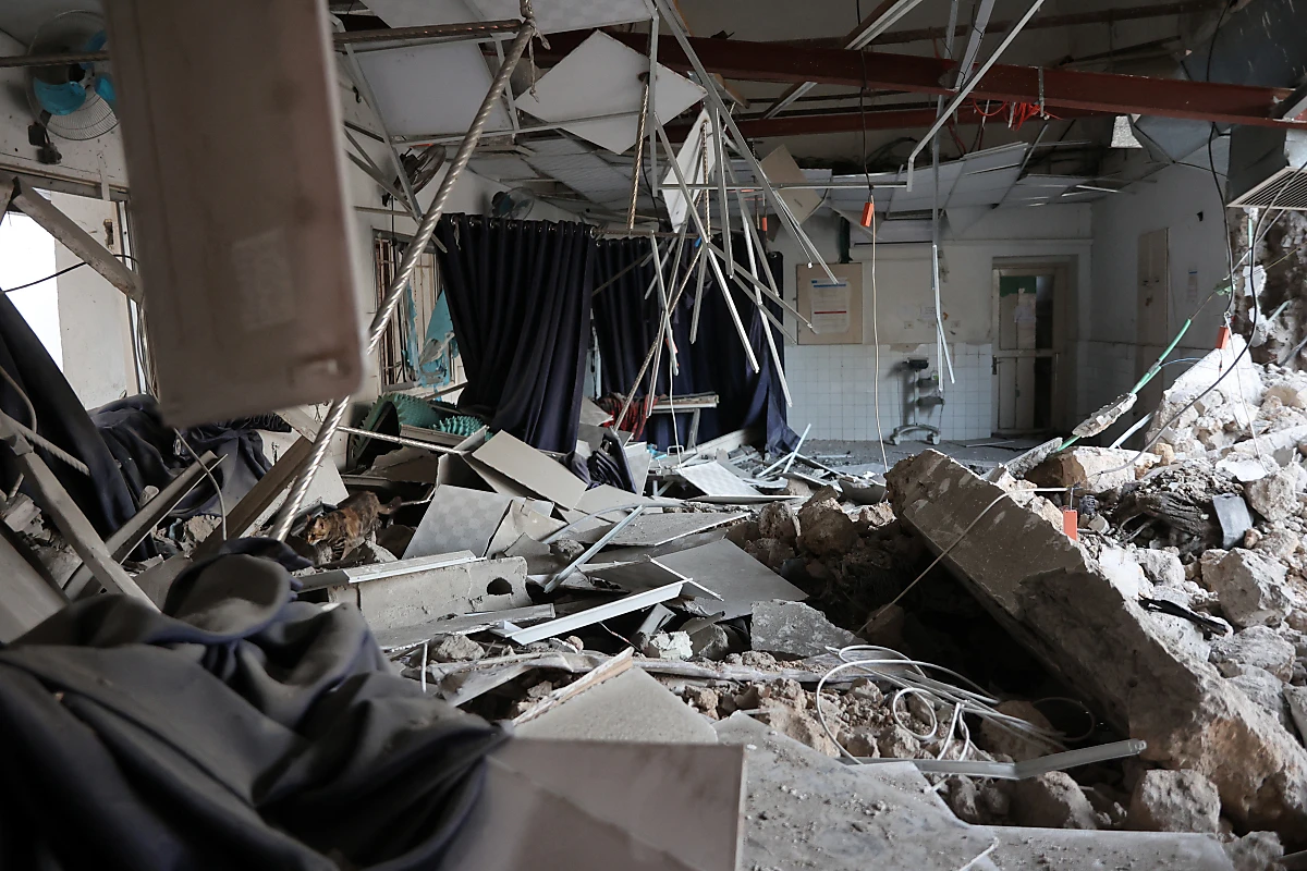 Zerstörungen im Al-Ahli-Spital von Gaza nach israelischem Luftangriff