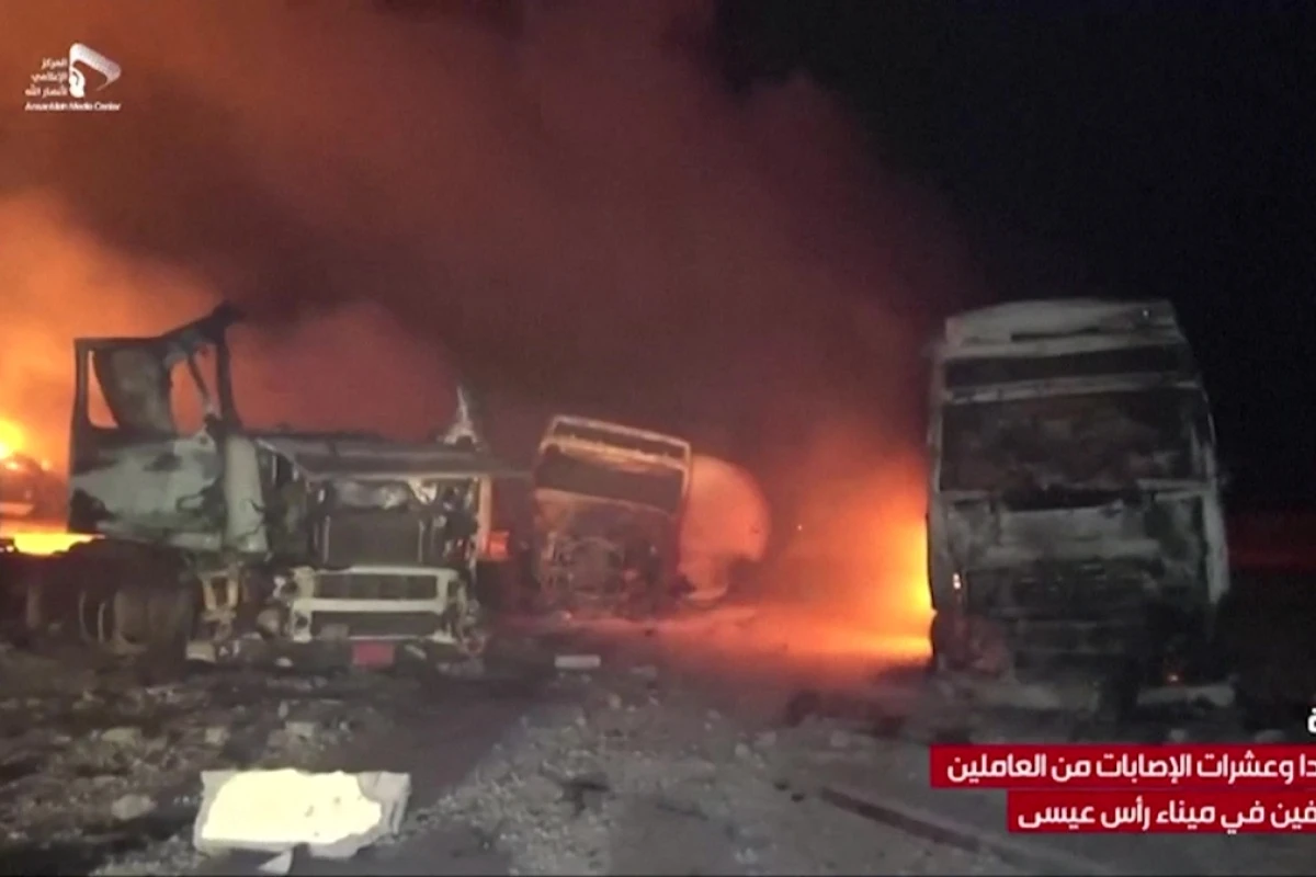 Bilder der Zerstörung im Houthi-TV-Sender Al-Masirah