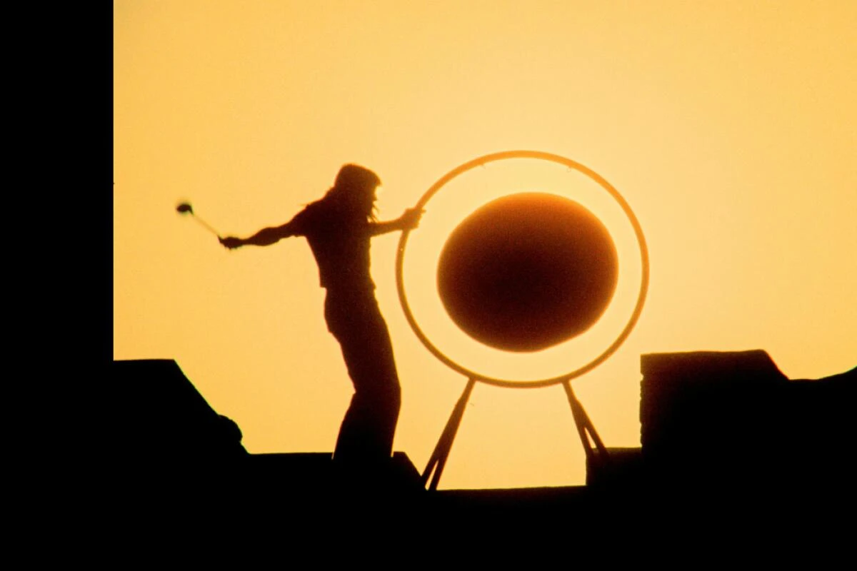Roger Waters im Licht der untergehenden Sonne
