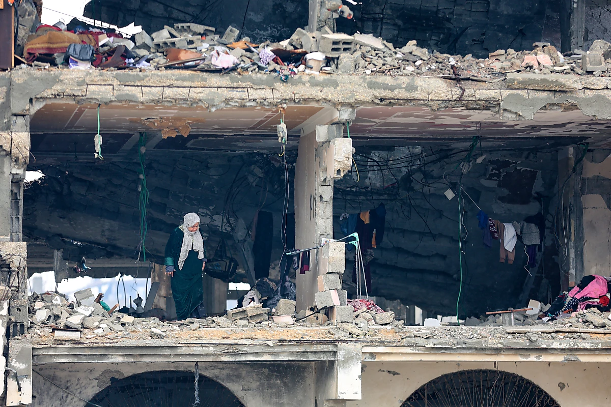 Zerstörte Gebäude im Gazastreifen