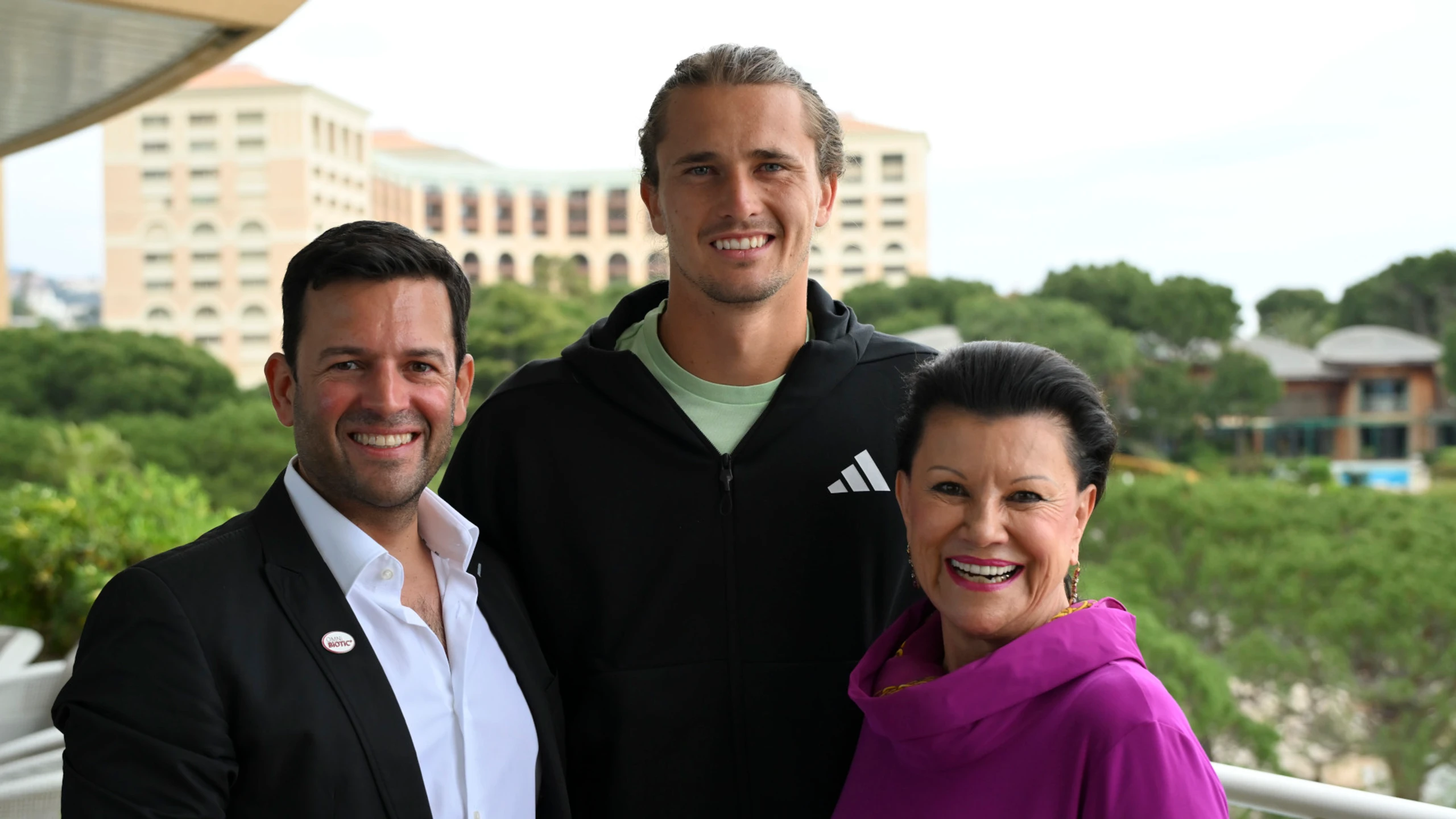 Bernd Assinger, Alexander Zverev und Anita Frauwallner