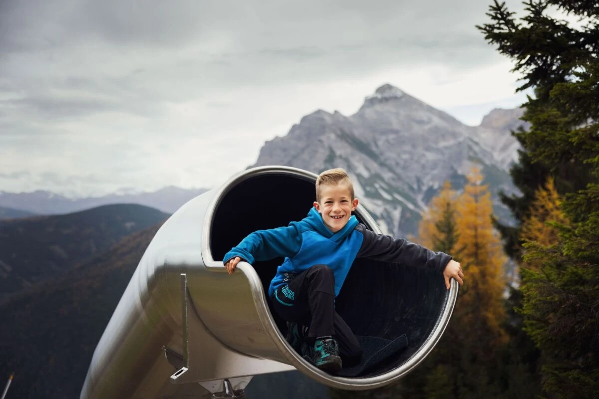 Rutschenpark im Wanderzentrum Schlick2000 im Tiroler Stubaital