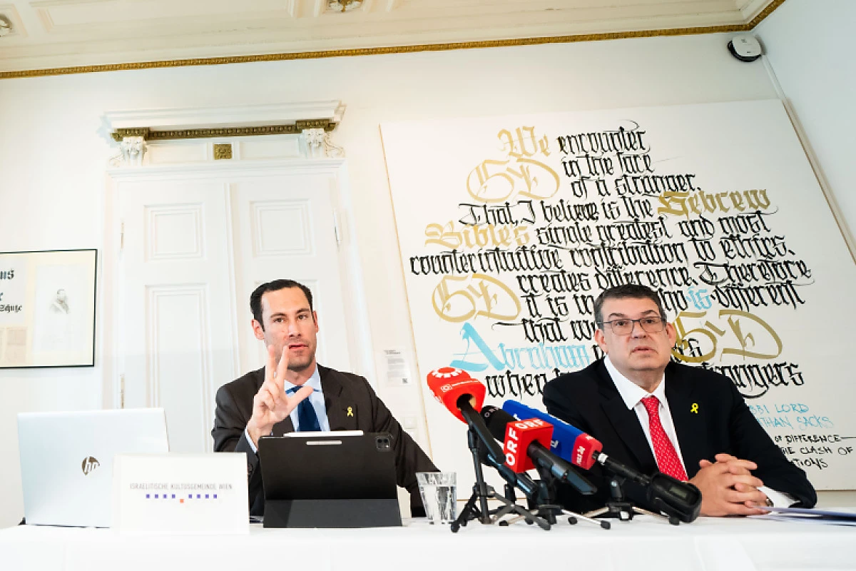 IKG-Generalsekretär Benjamin Nägele und Präsident Oskar Deutsch