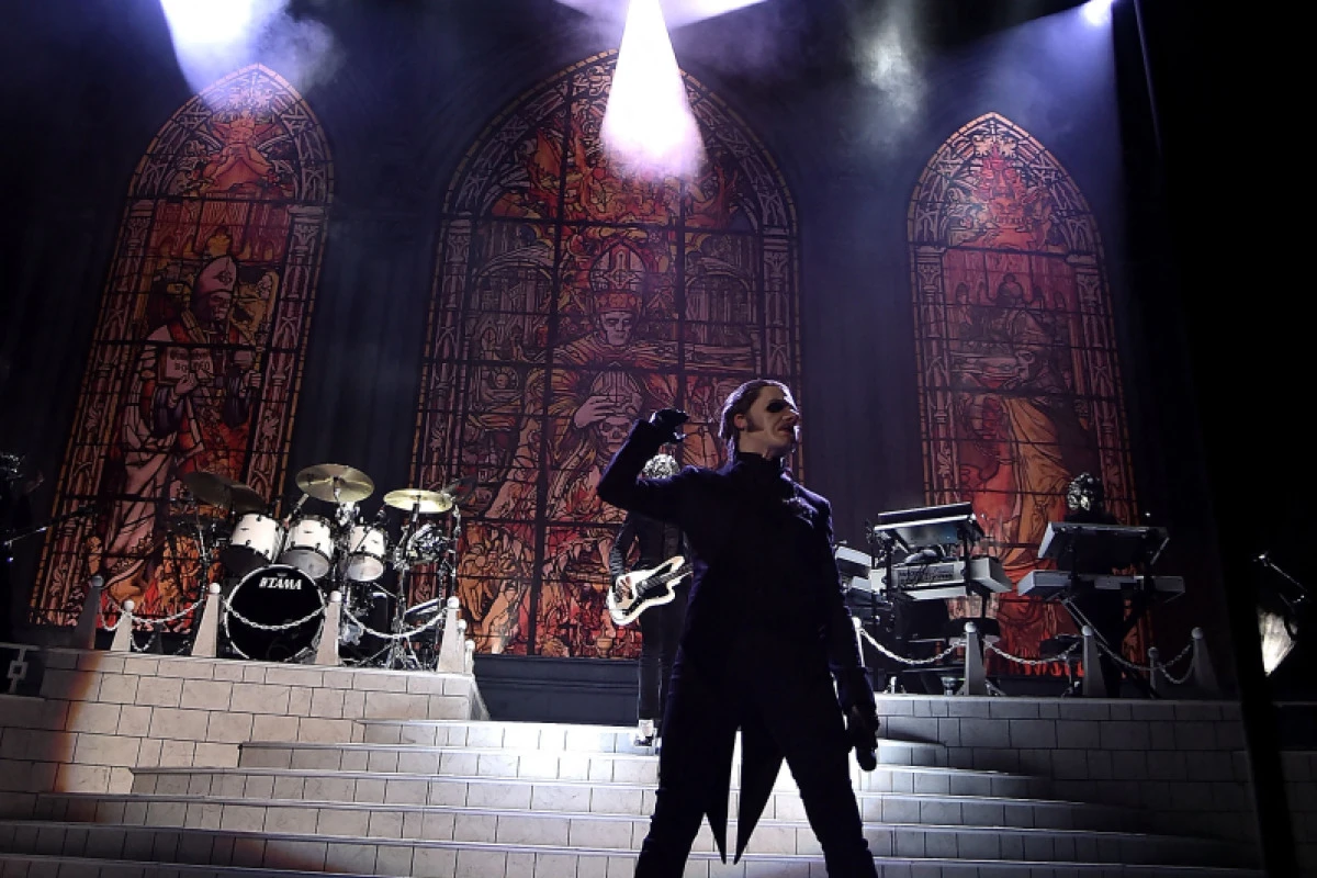 Sänger Tobias Forge bei einem Auftritt 2018 in New York