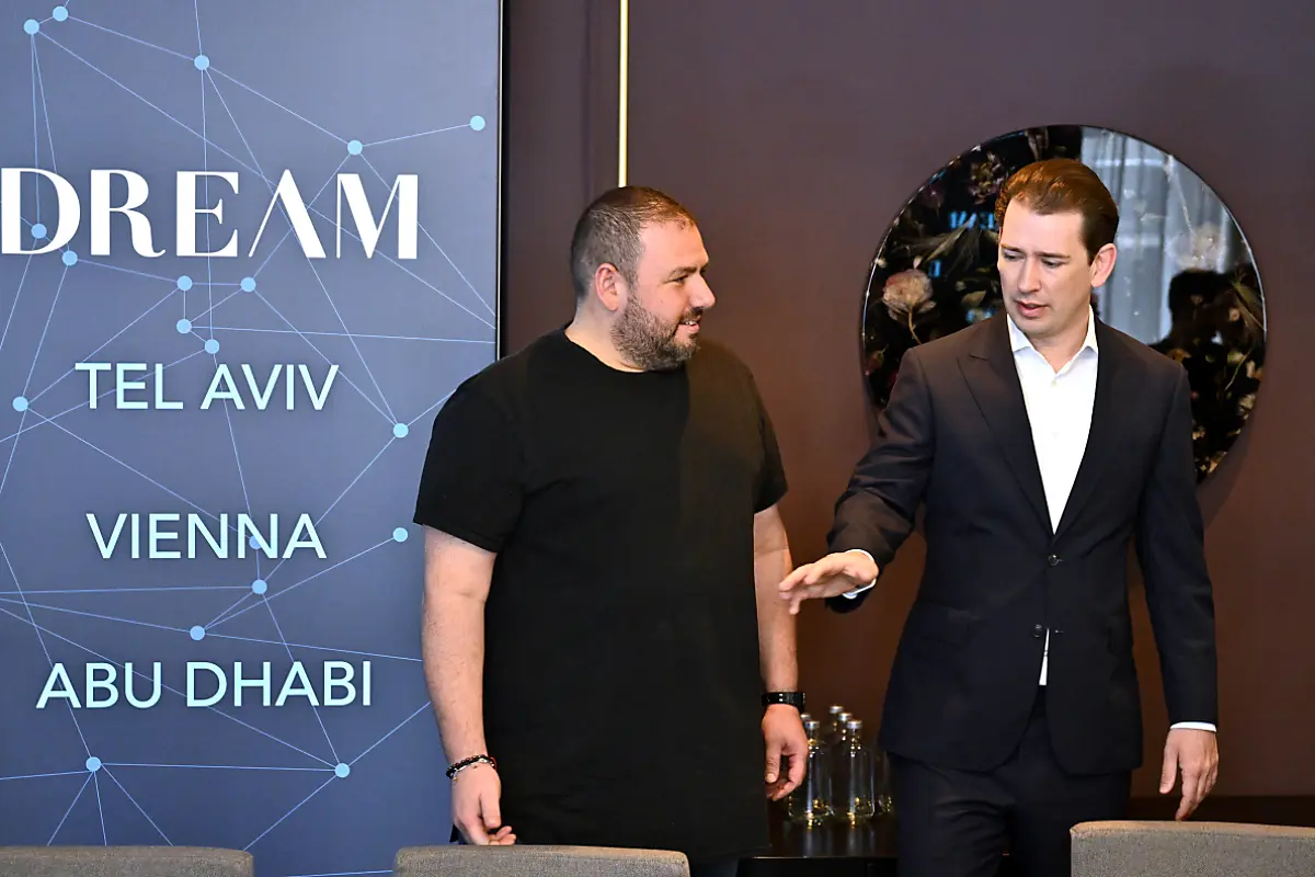Ex-Kanzler Kurz stellte mit Partner Hulio die Firma Dream Security vor