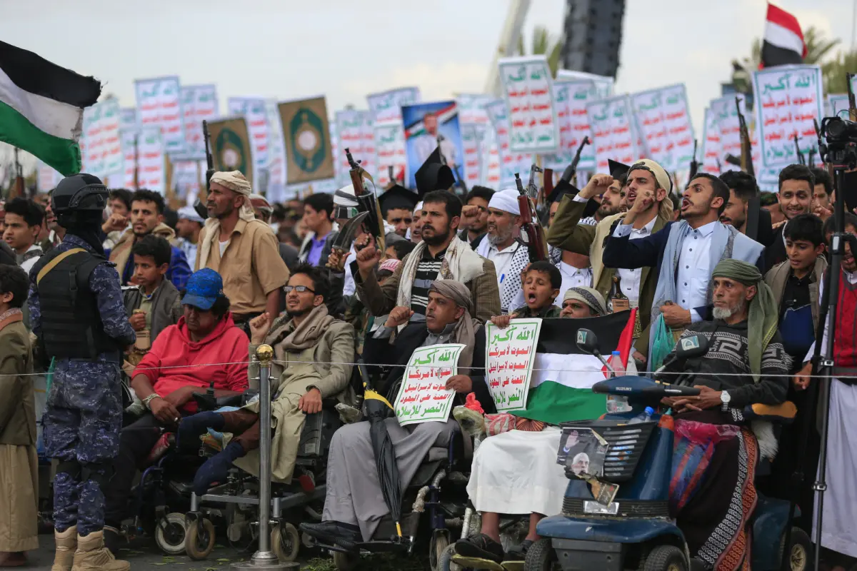 Solidaritätskundgebung für Palästina in Sanaa