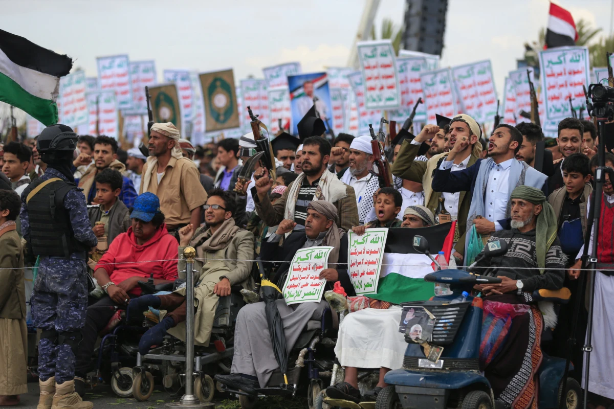 Solidaritätskundgebung für Palästina in Sanaa