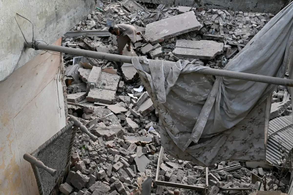 Schäden nach indischen Angriffen auf Pakistan am Mittwoch