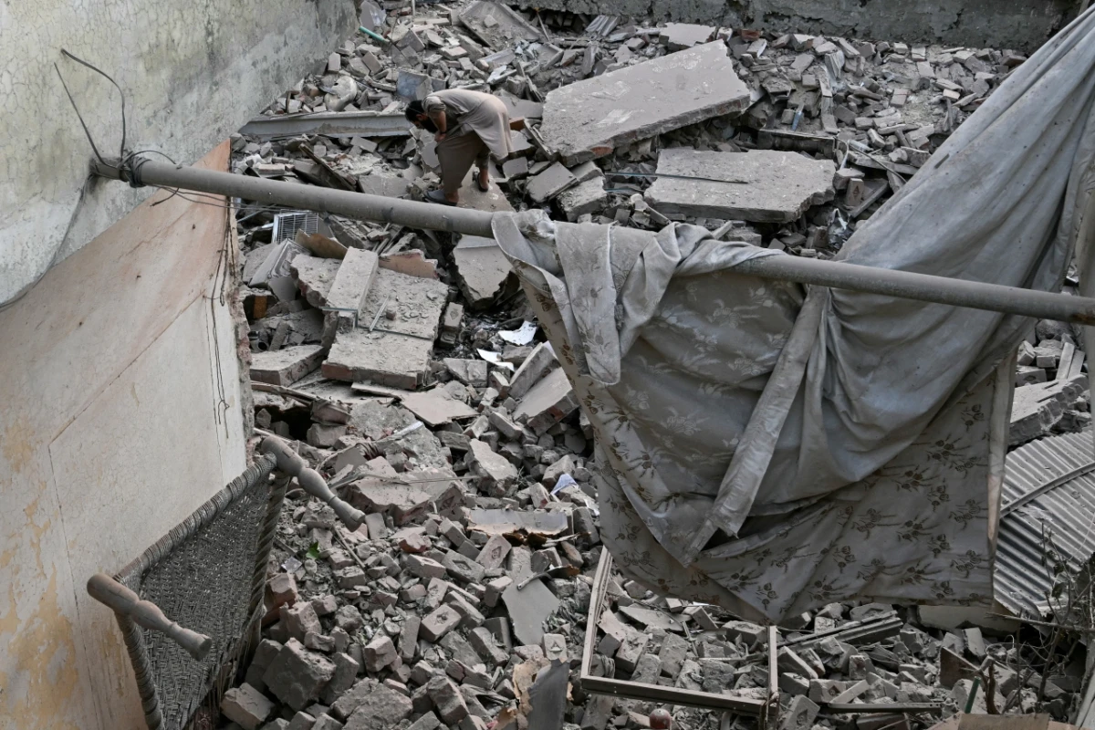 Schäden nach indischen Angriffen auf Pakistan am Mittwoch