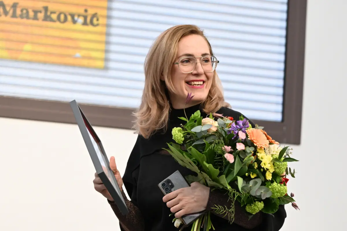 Barbi Markovic, 2024 bei ihrer Ehrung in Leipzig