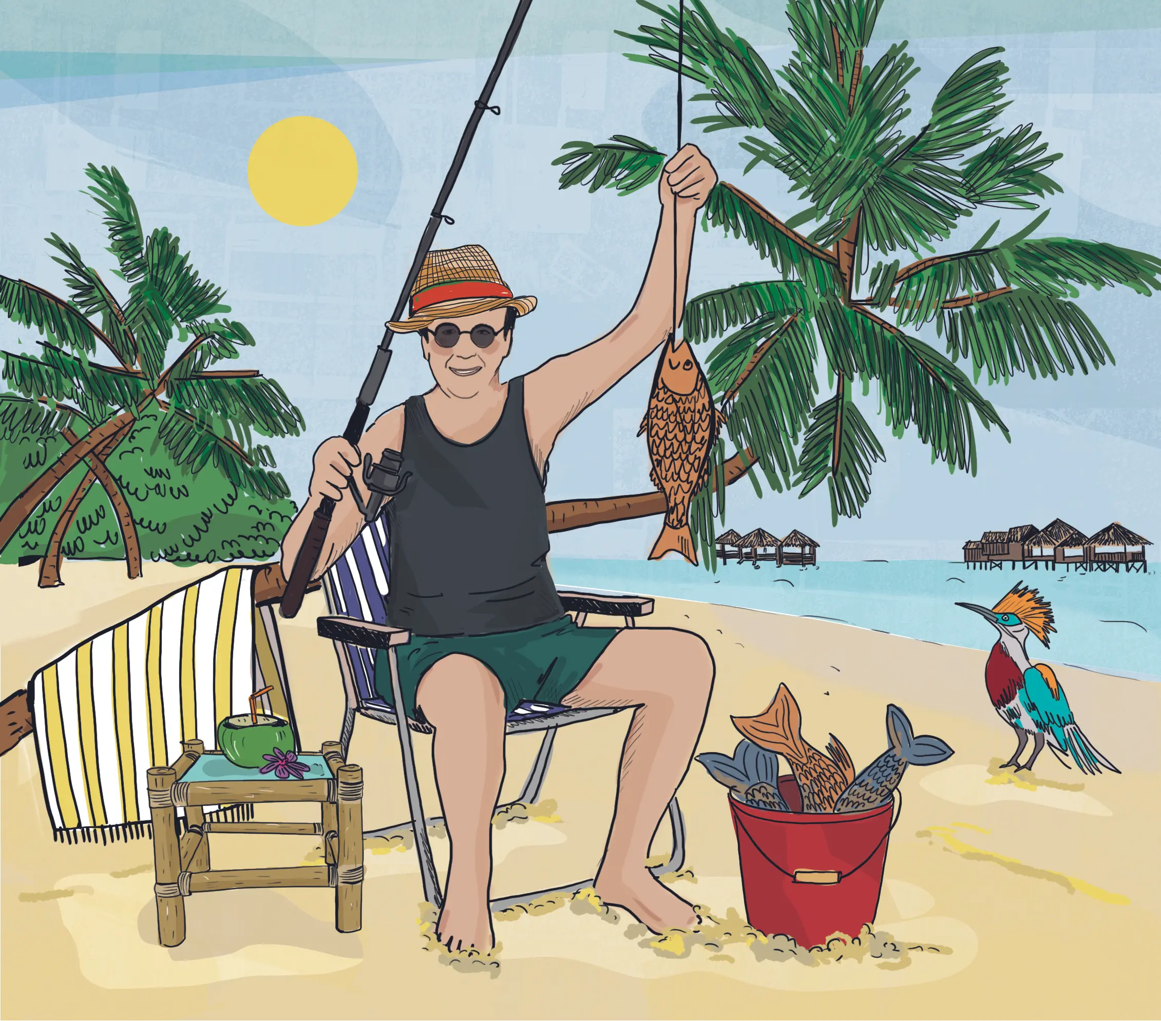 The Hans auf den Malediven: Palmen, frische Fische und teurer Wein …