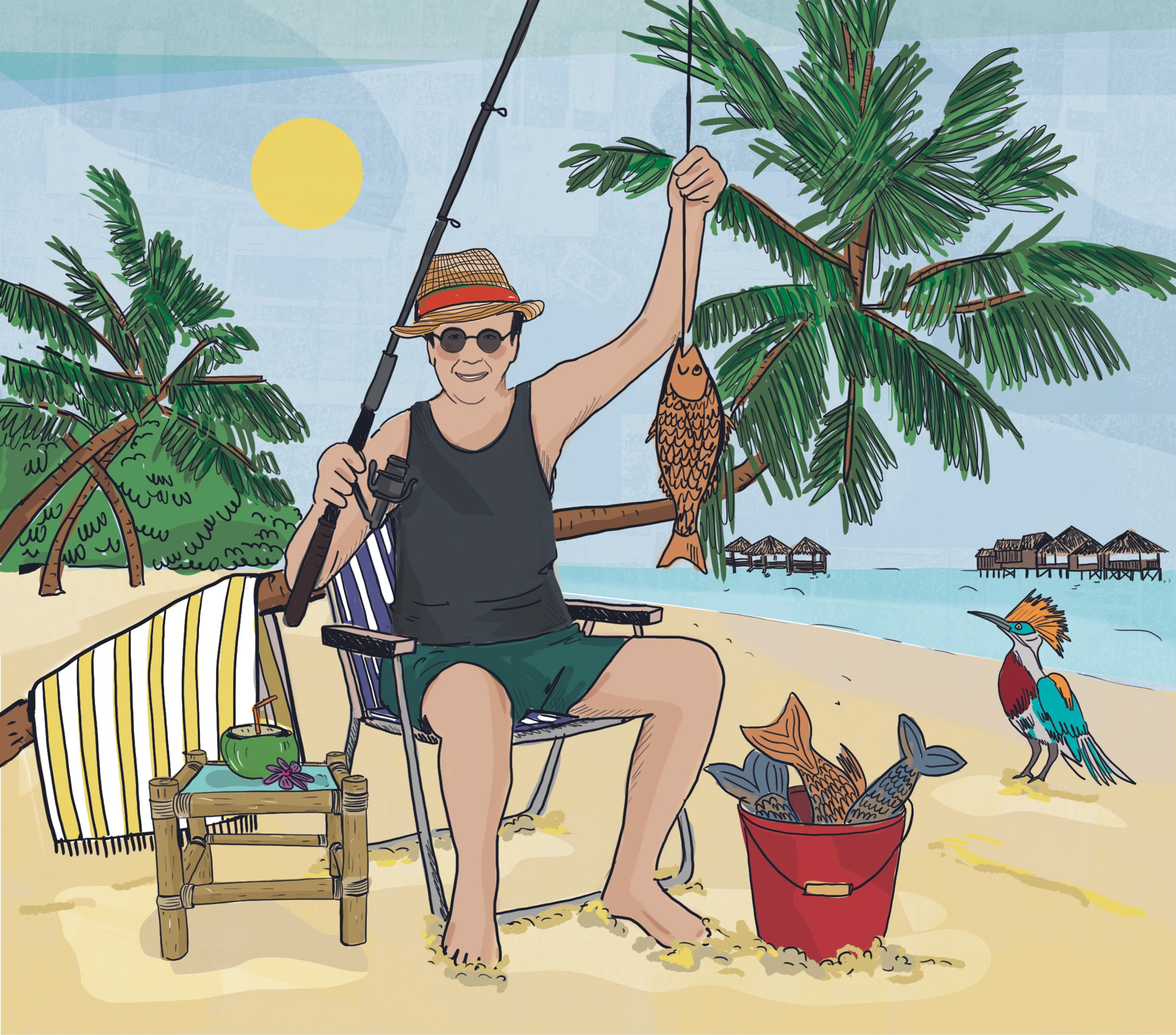 The Hans auf den Malediven: Palmen, frische Fische und teurer Wein …