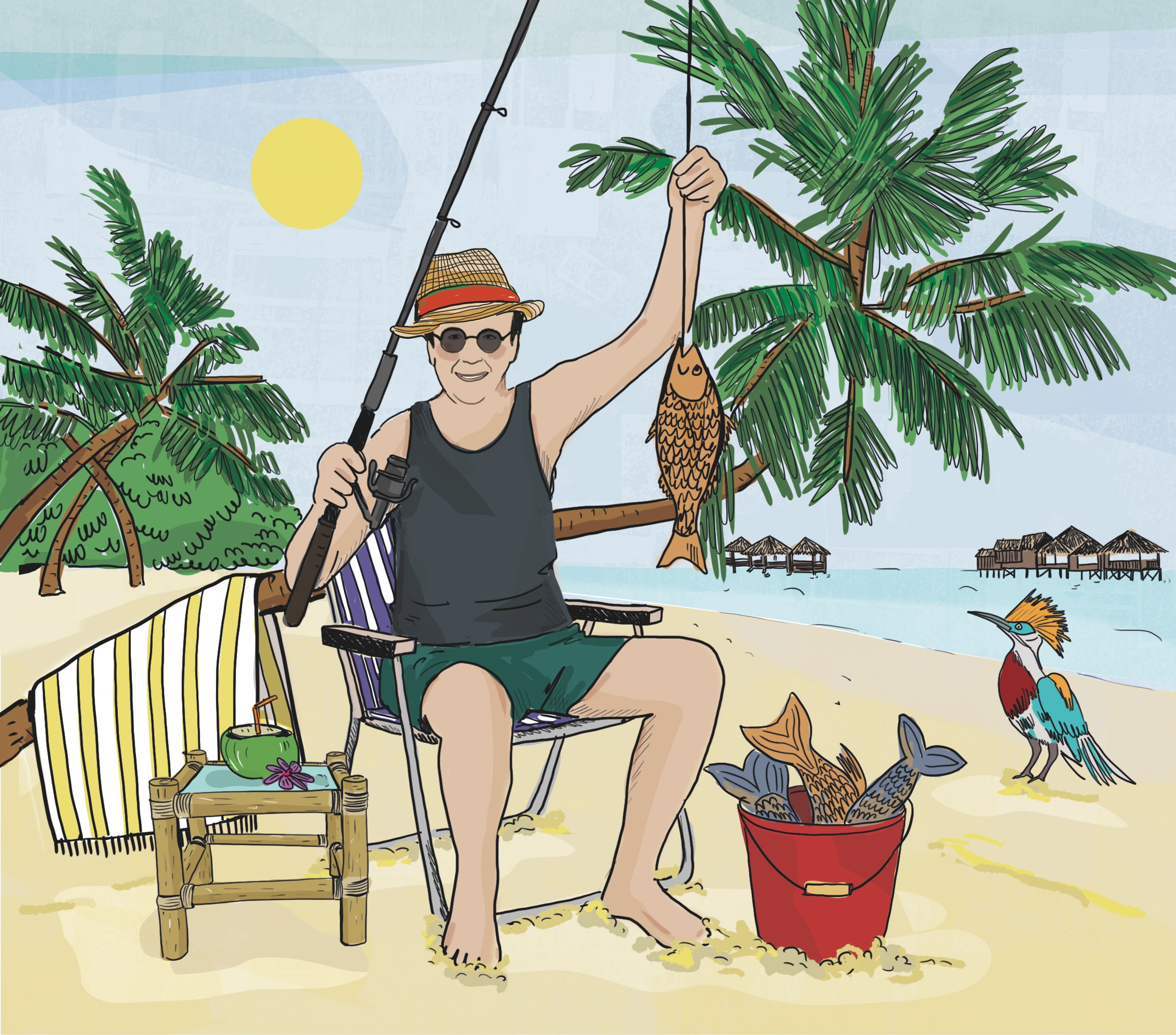 The Hans auf den Malediven: Palmen, frische Fische und teurer Wein …