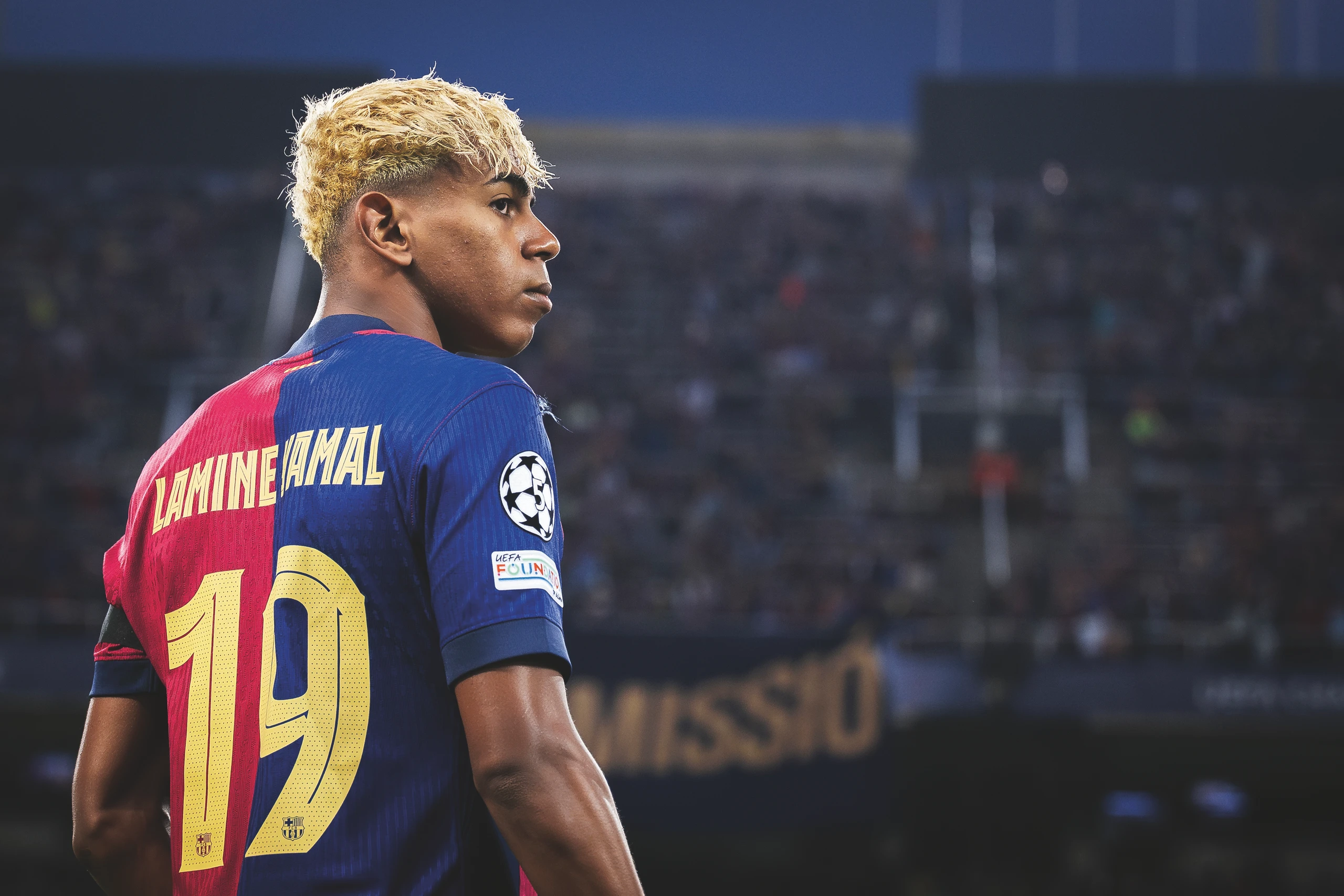 Lamine Yamal (FC Barcelona) im Rückblick vor dem Champions-League-Halbfinale gegen Inter Mailand, Barcelona, 30.04.2025.