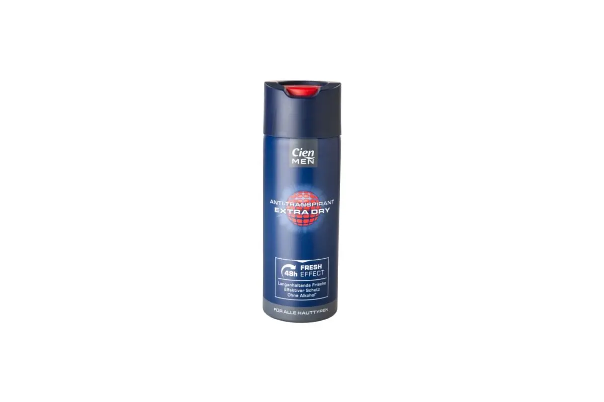 Ebenfalls die Note 2,5 bekam "Cien Men Anti-Transpirant Extra Dry 48h Fresh Effect"