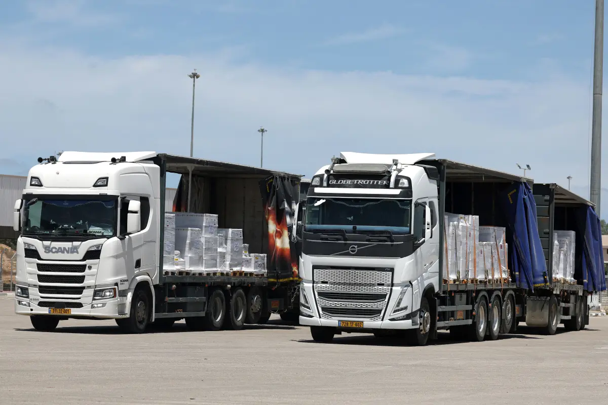 Es rollen wieder Hilfs-Trucks in den Gazastreifen