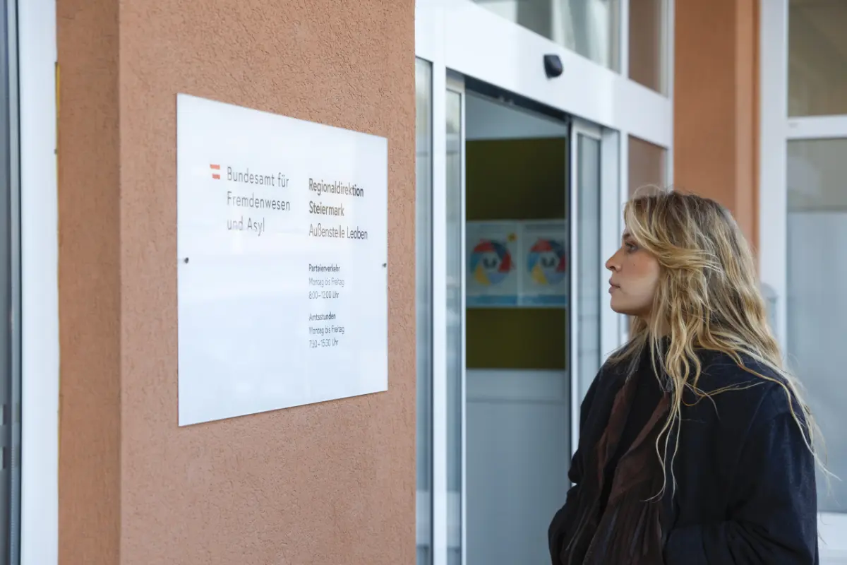 Windl im April 2023 vor ihrer Anhörung vor dem BFA in Leoben