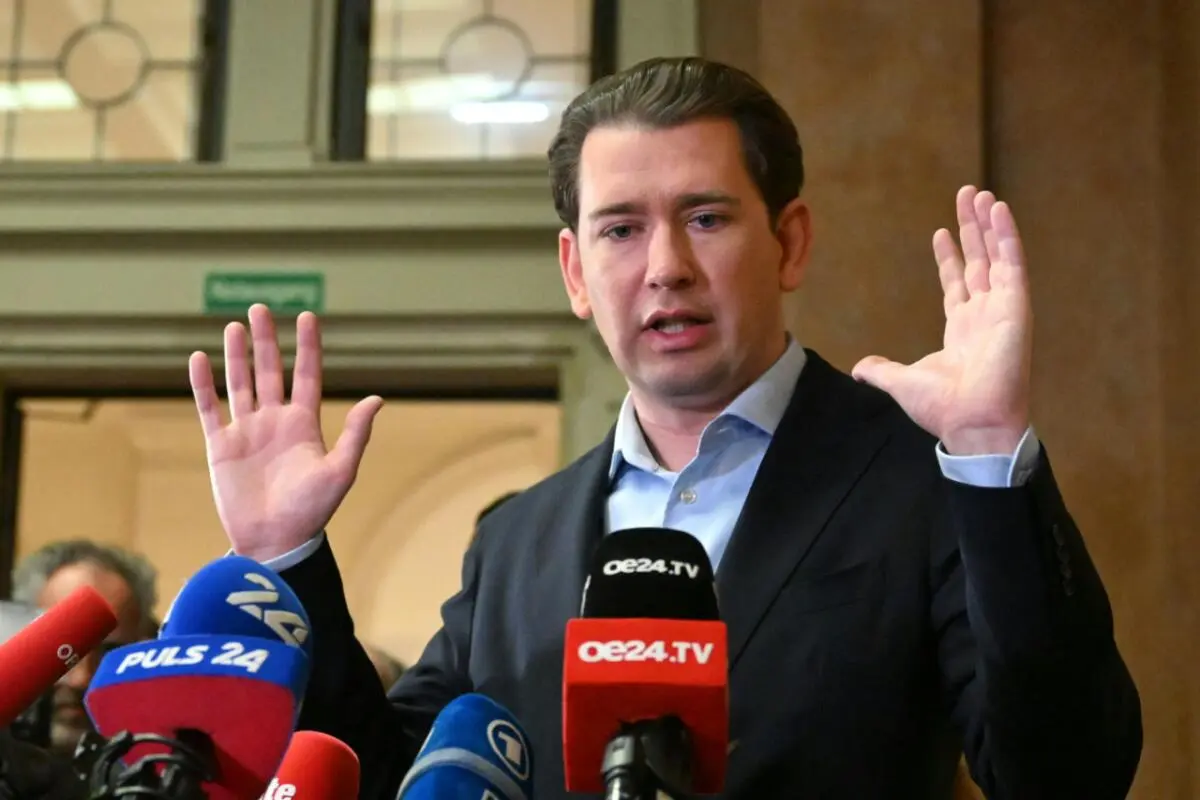Sebastian Kurz nach der Urteilsverkündung im Februar 2024