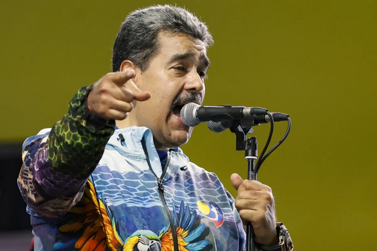 Präsident Nicolas Maduro beim Wahlkampfabschluss