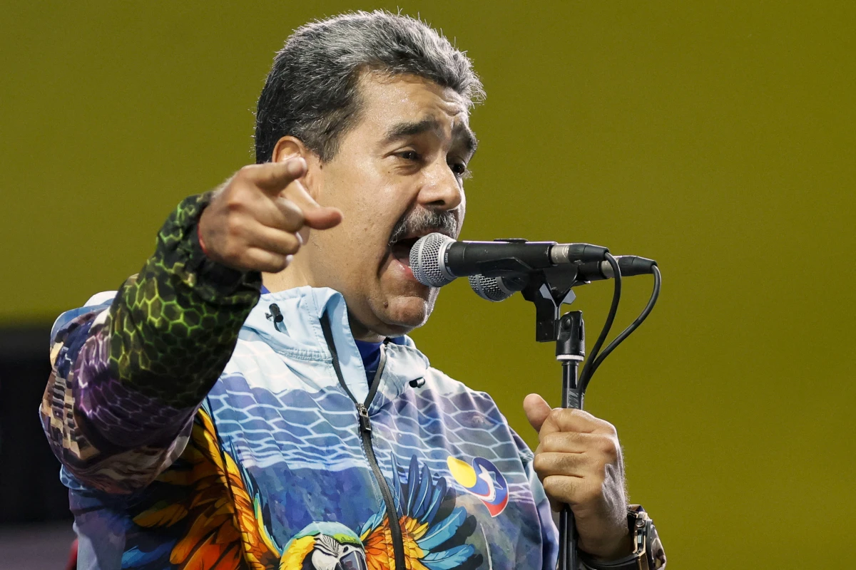 Präsident Nicolas Maduro beim Wahlkampfabschluss