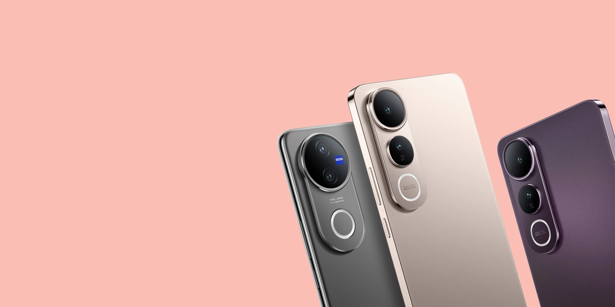 Drei Smartphones von vivo